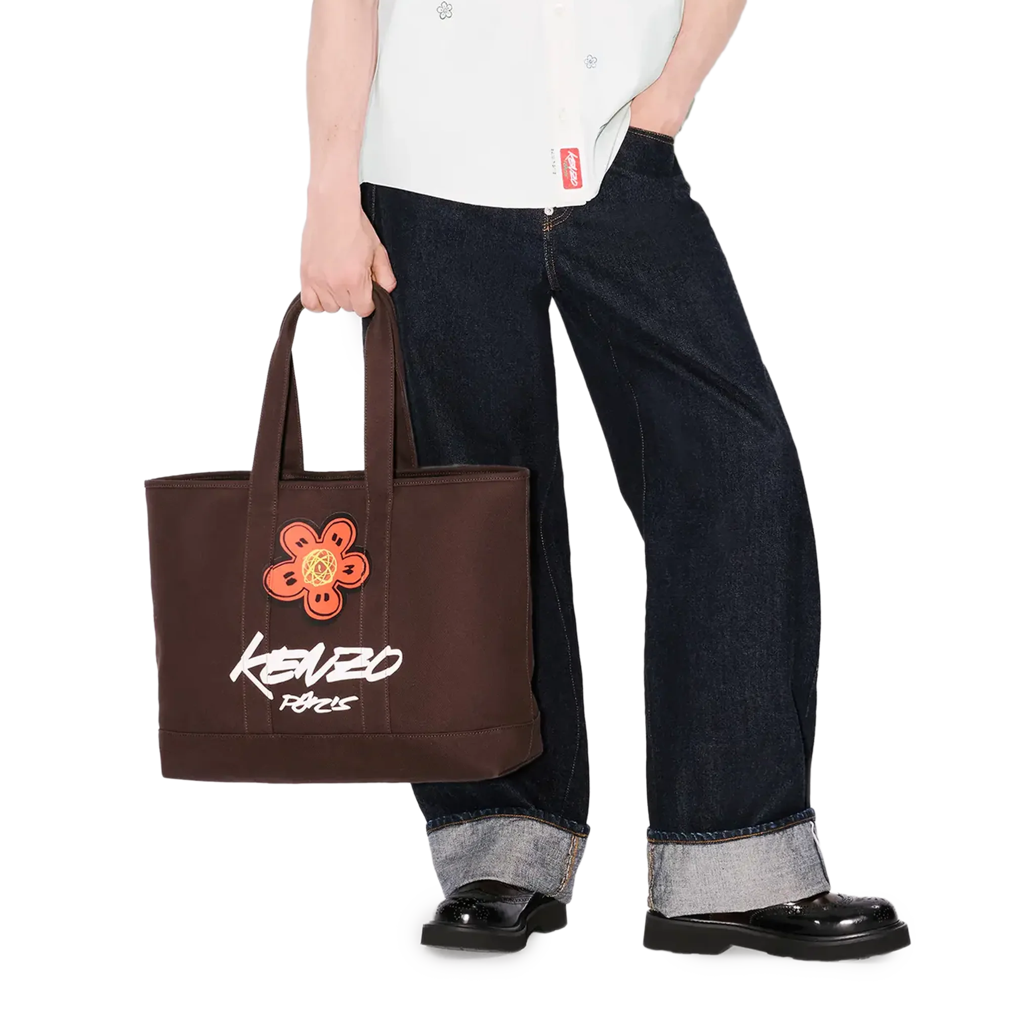 Kenzo x Futura 2000 Large Tote Bag Chocolate FF68SA911F36.91 - Image 2