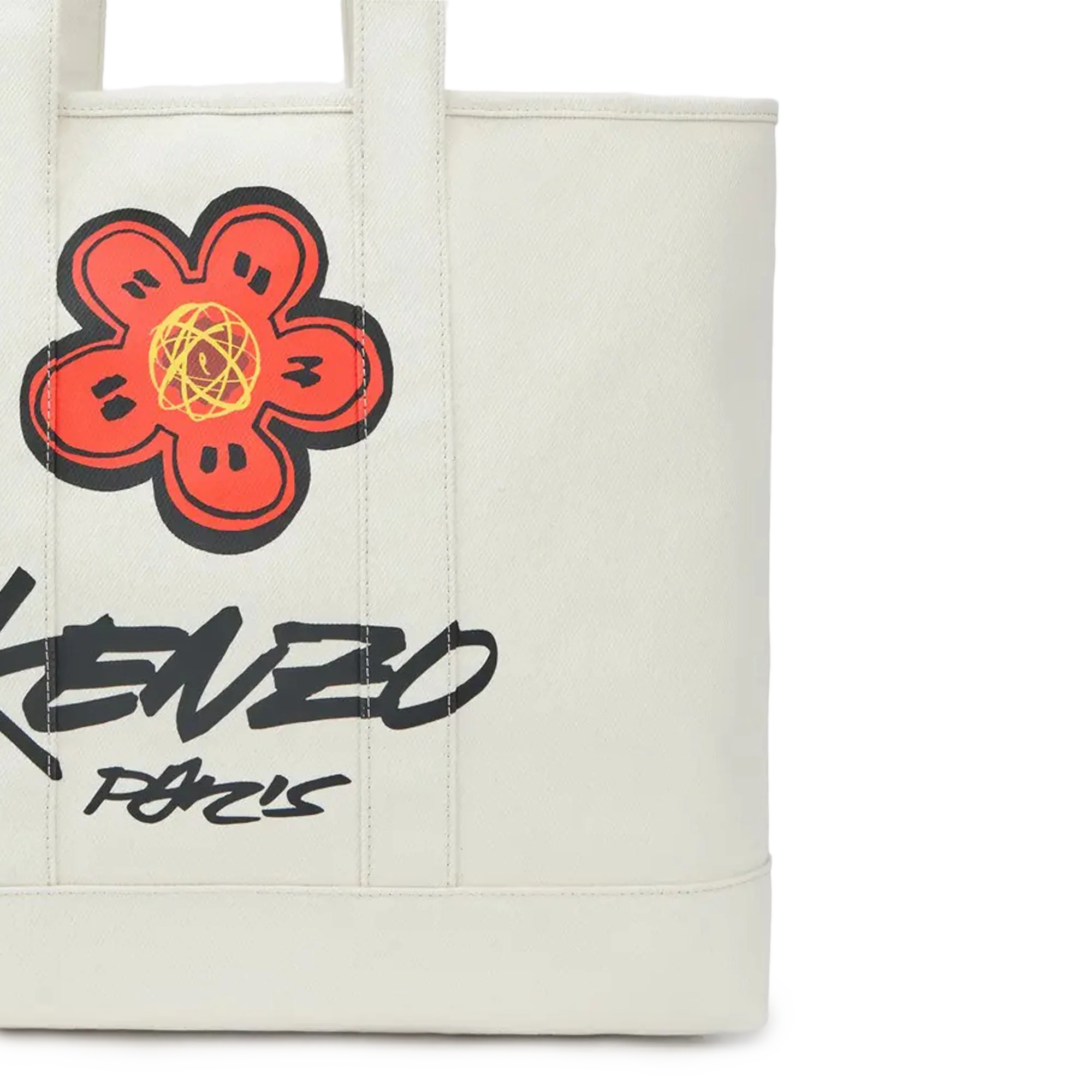 Kenzo x Futura 2000 Large Tote Bag Ecru FF68SA911F36.03 - Image 3