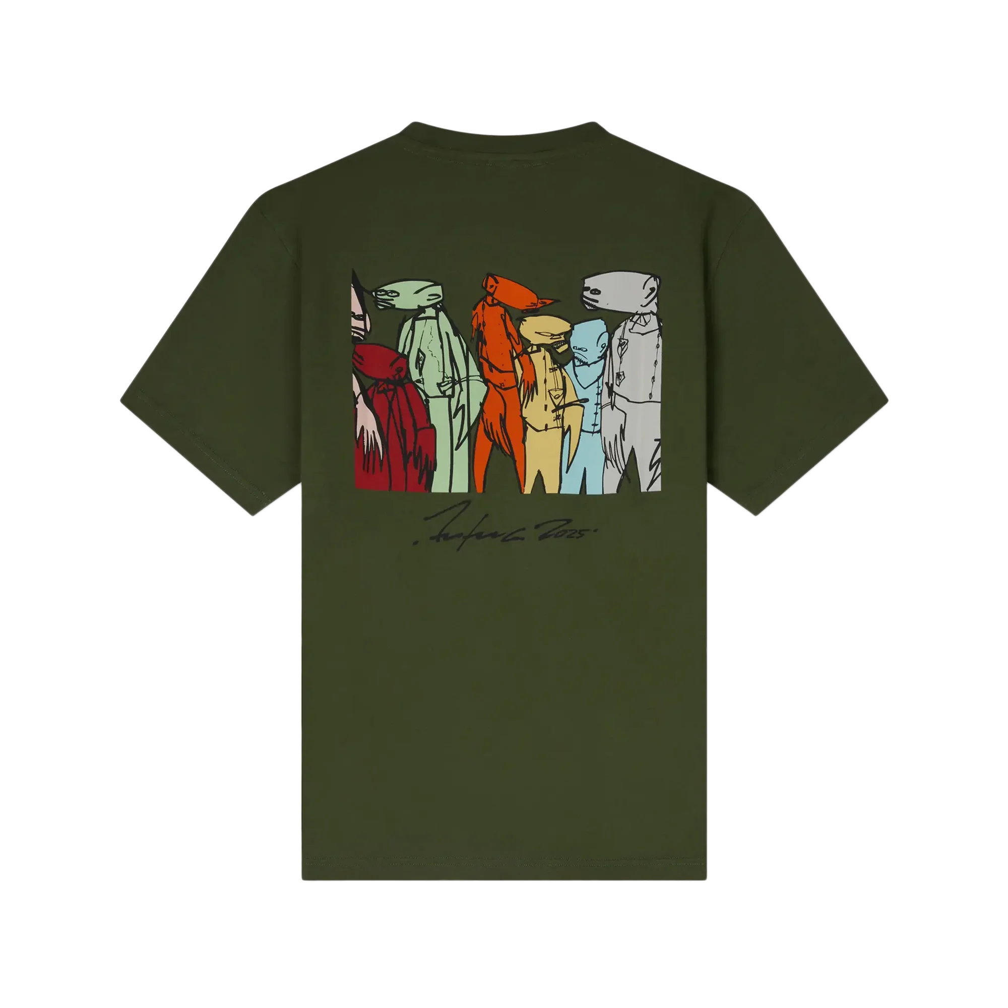 Kenzo x Futura 2000 T-Shirt Olive - Image 6