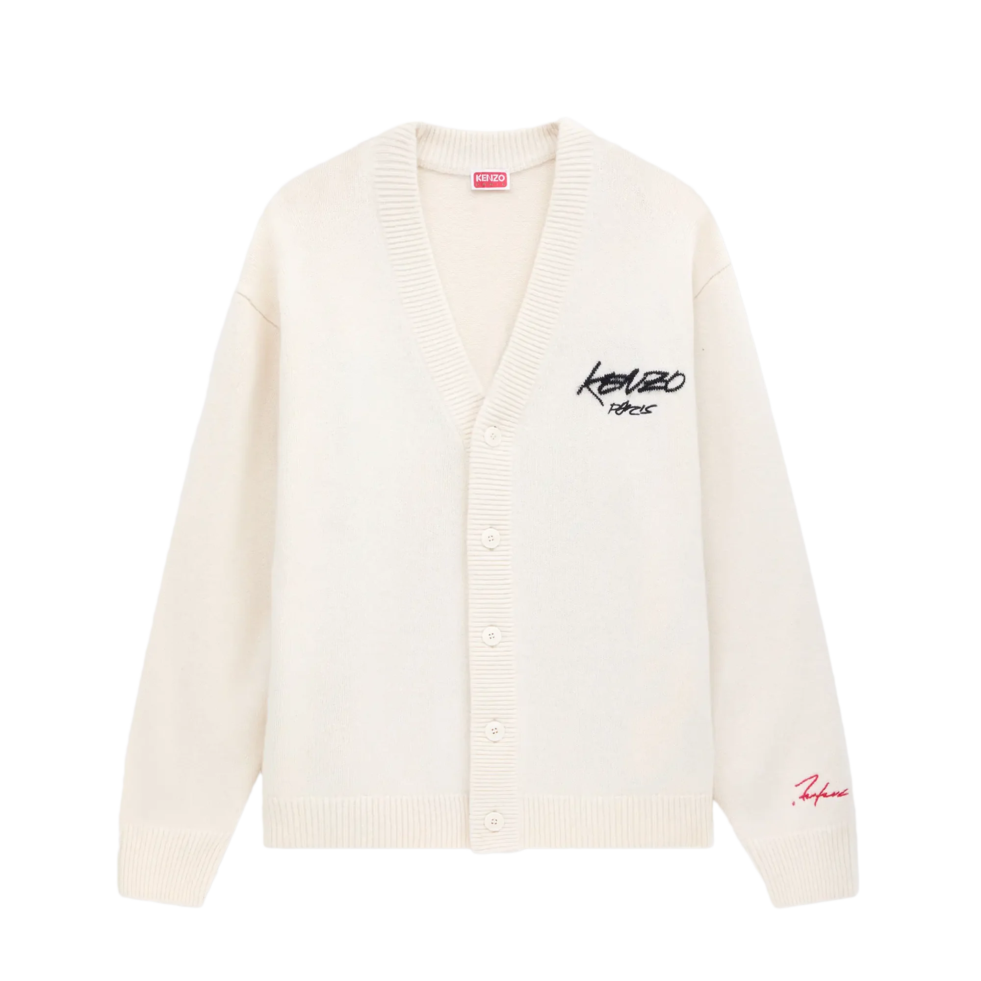 Kenzo x Futura 2000 Wool Cardigan Off White