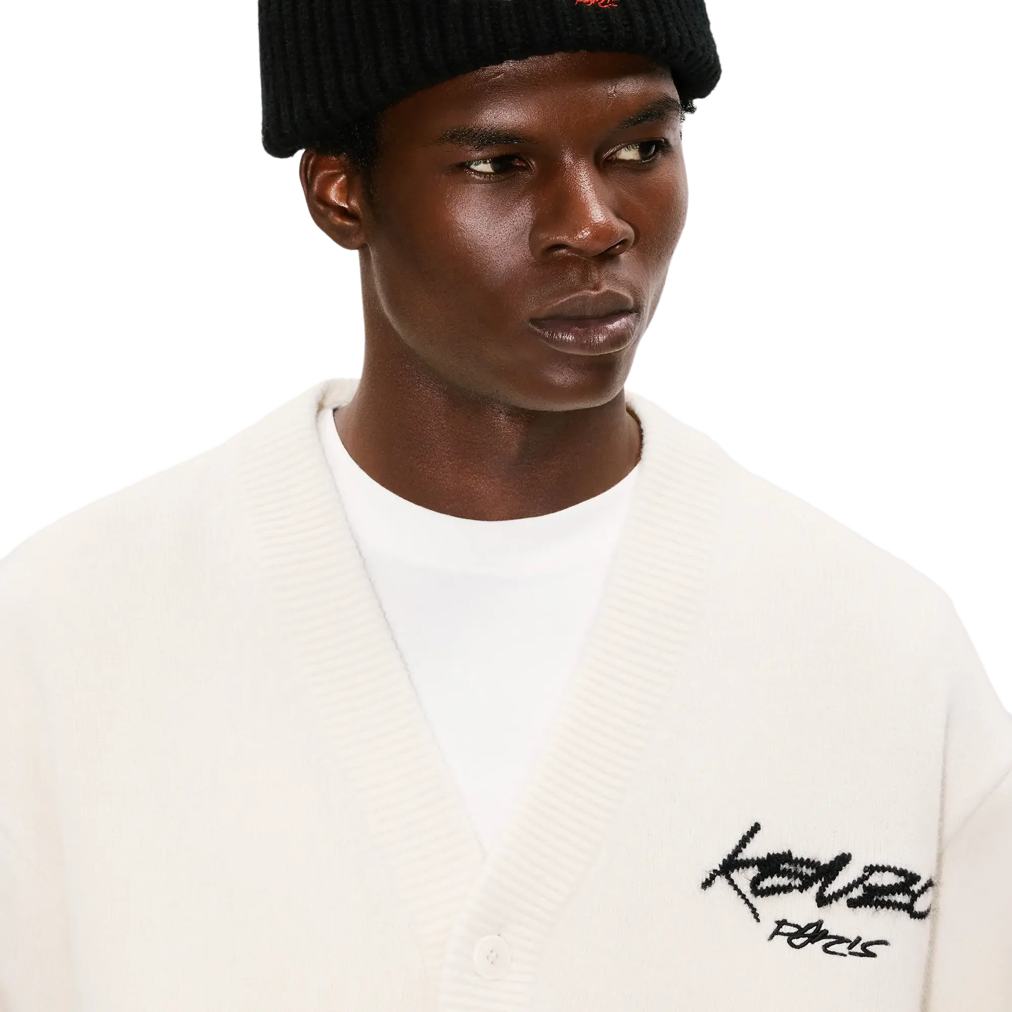 Kenzo x Futura 2000 Wool Cardigan Off White - Image 3