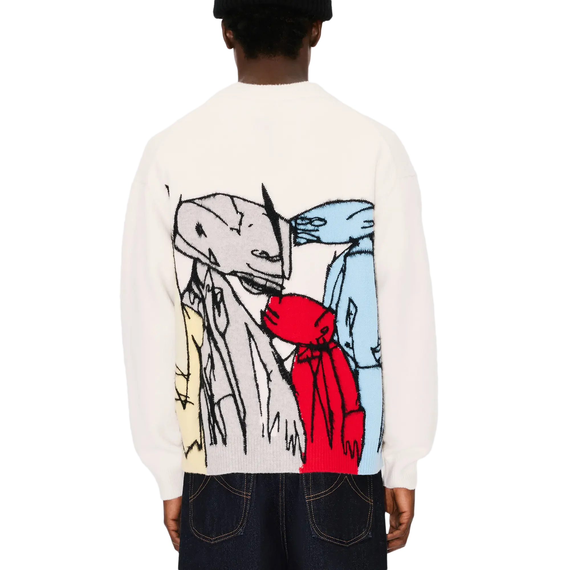 Kenzo x Futura 2000 Wool Cardigan Off White - Image 5