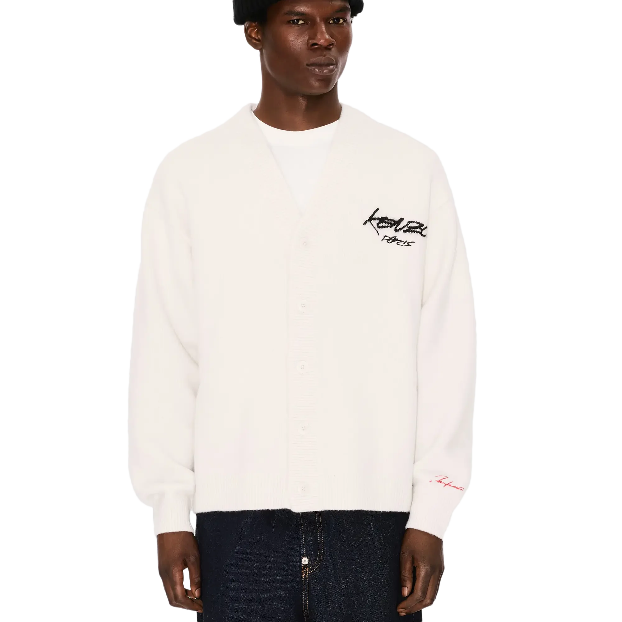 Kenzo x Futura 2000 Wool Cardigan Off White - Image 6