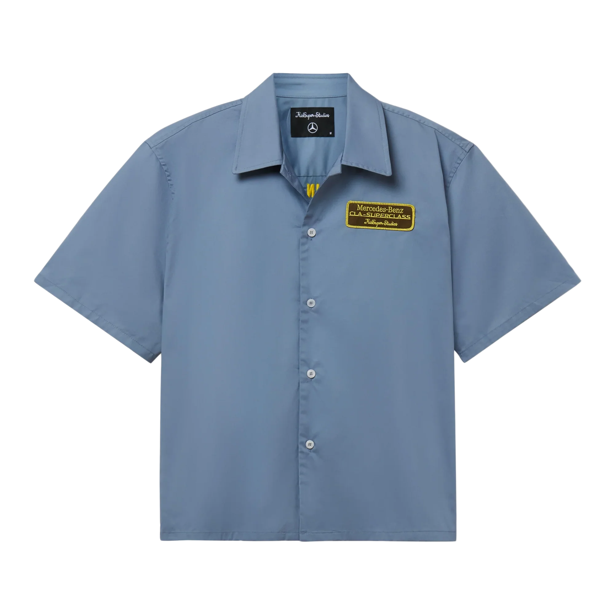 Kidsuper x Mercedes Benz Cropped Work Shirt Blue