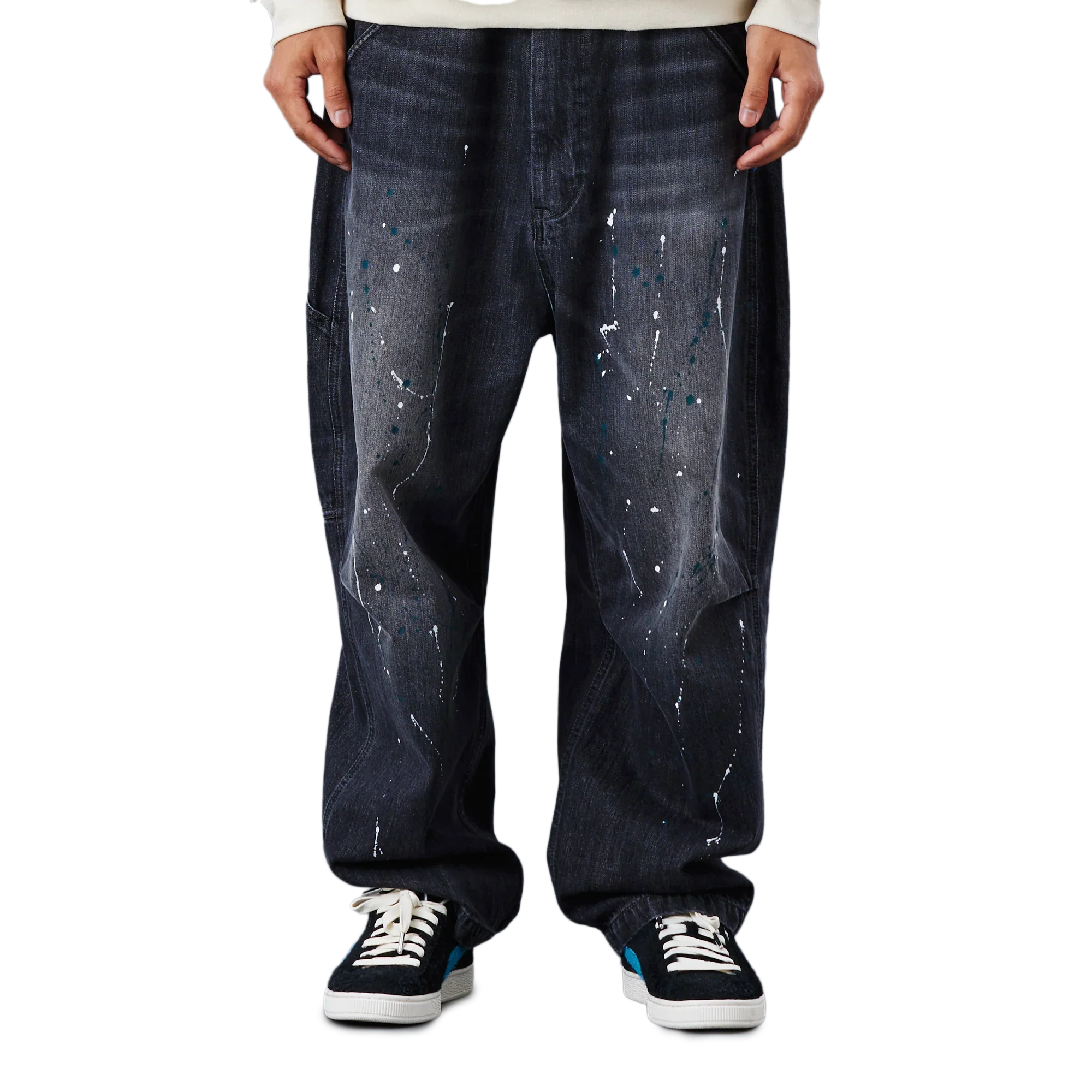 Liberaiders Denim Sarrouel Pants Black - Image 2