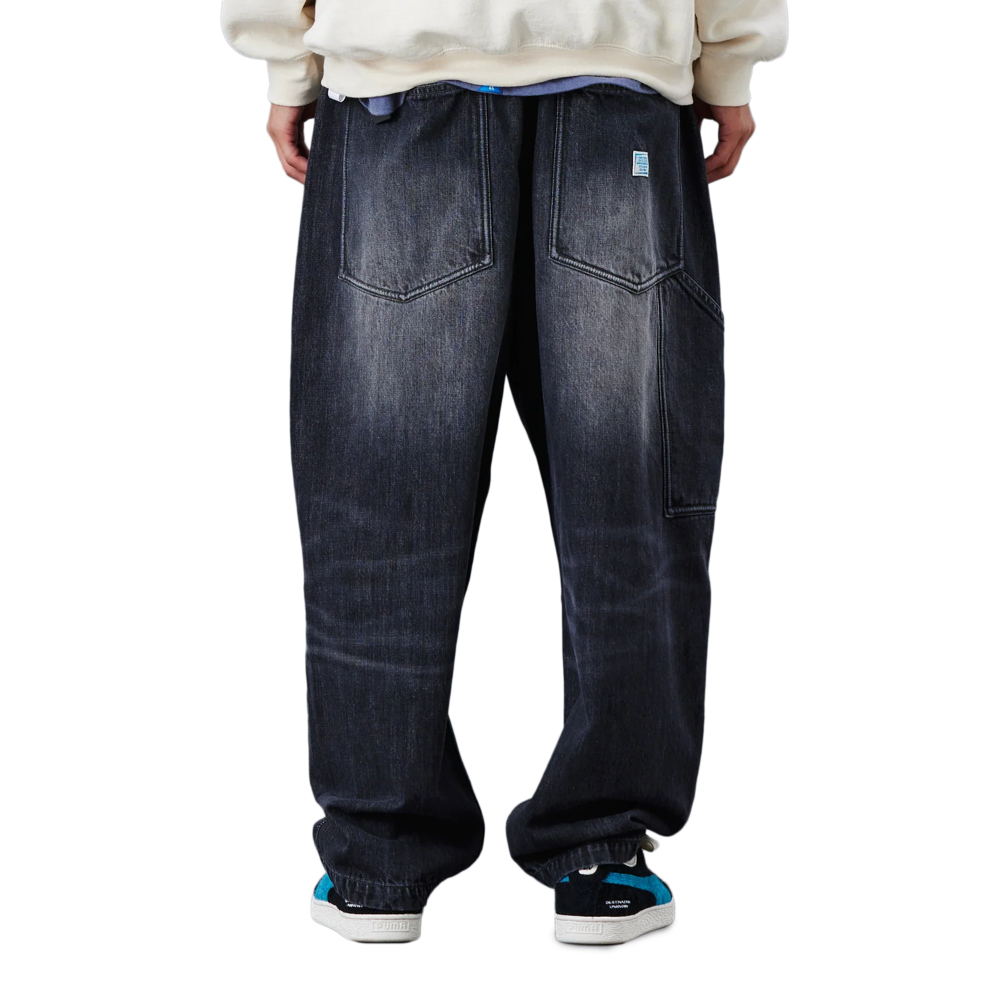 Liberaiders Denim Sarrouel Pants Black - Image 4