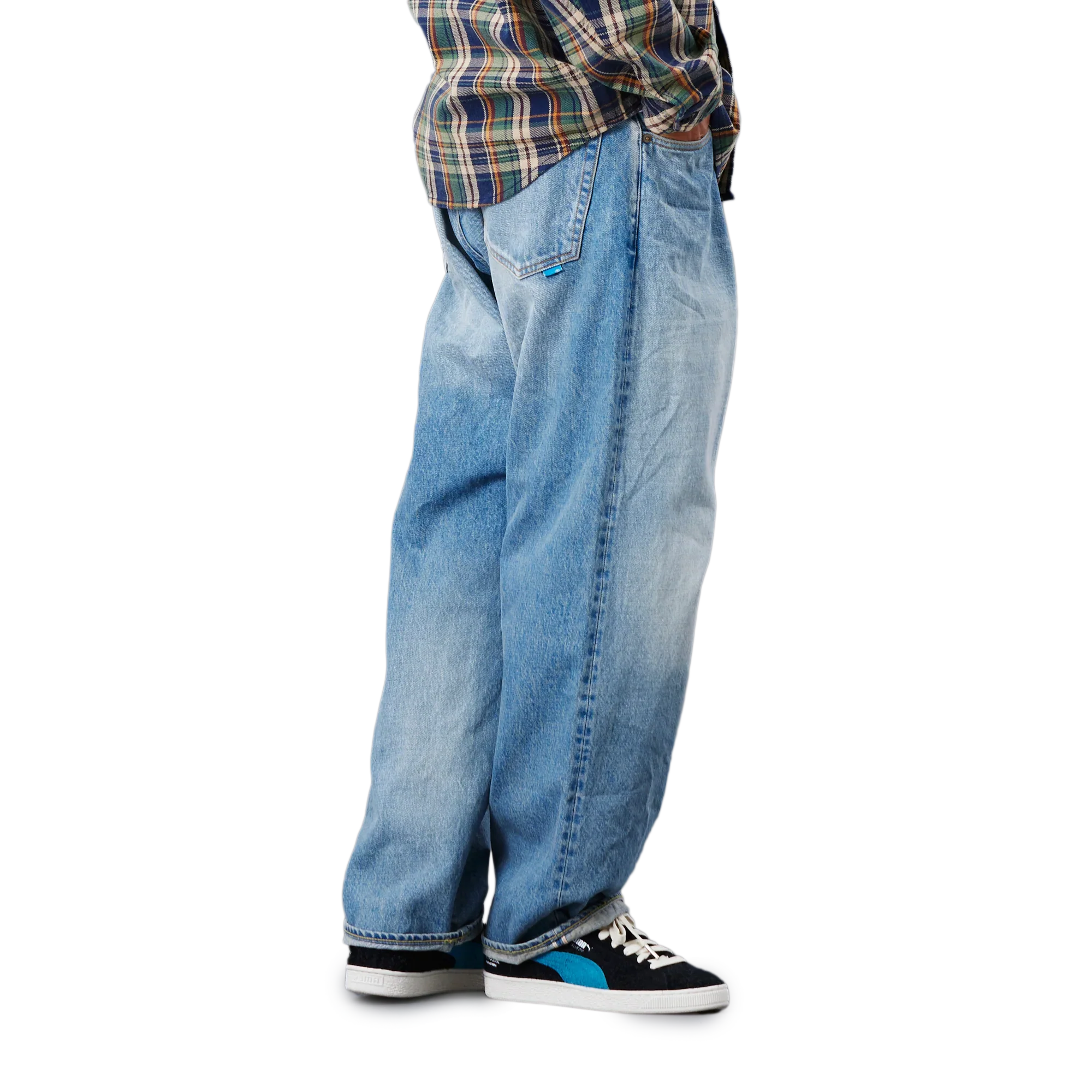Liberaiders LR Loose Fit Denim Pants Hw Blue - Image 4