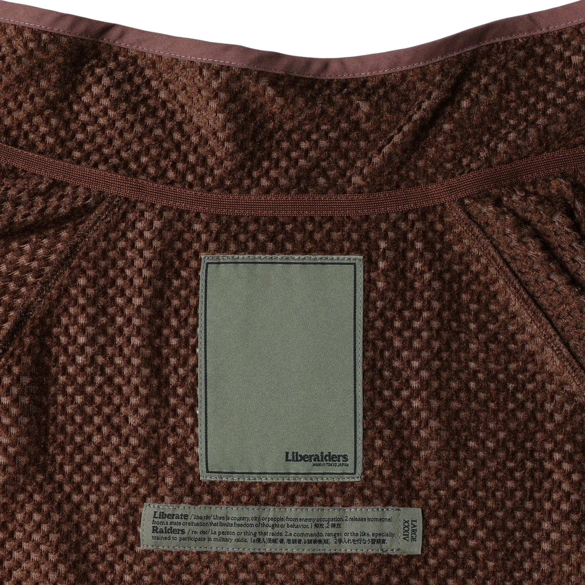Liberaiders Octa Zip-Up Jacket Brown - Image 3