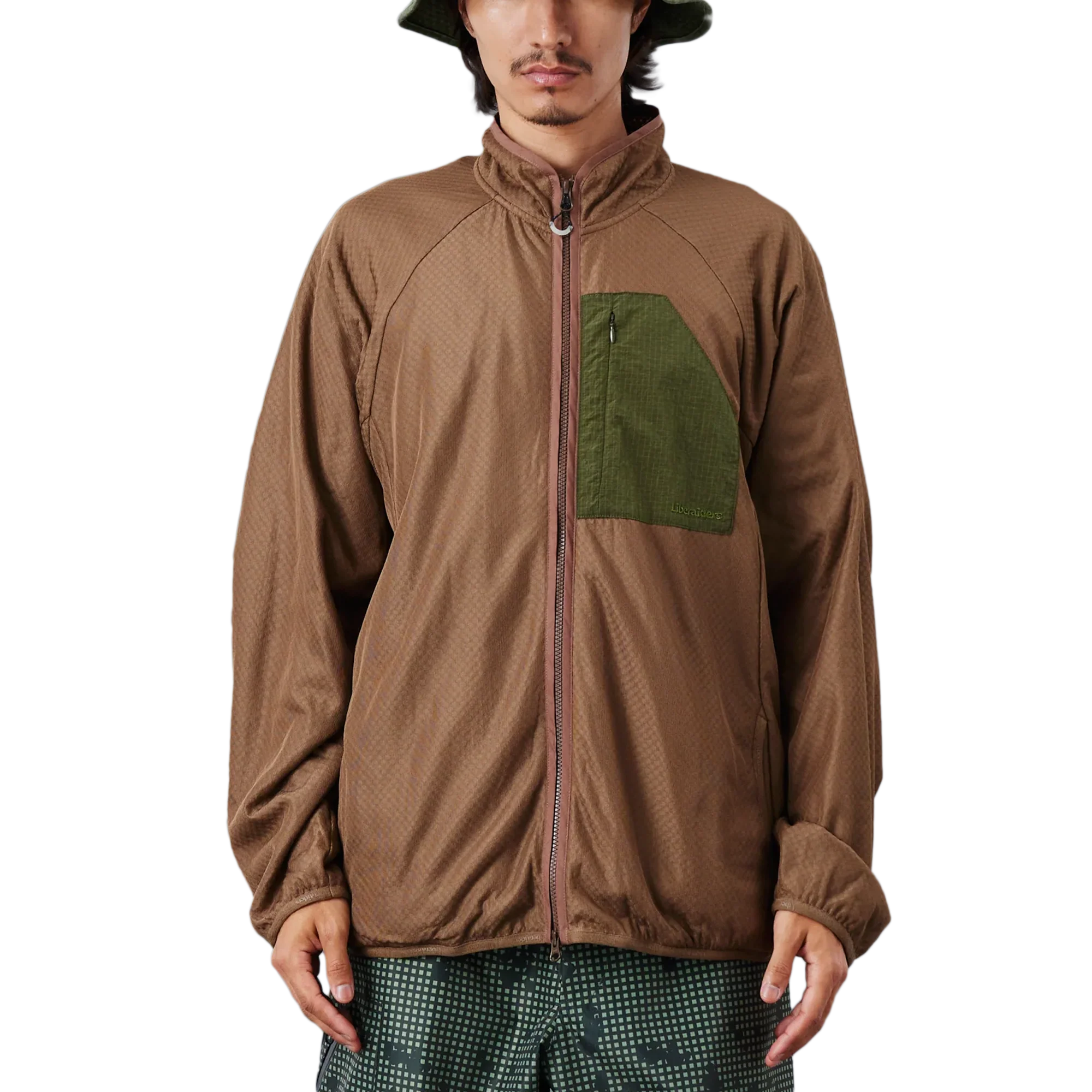 Liberaiders Octa Zip-Up Jacket Brown - Image 8