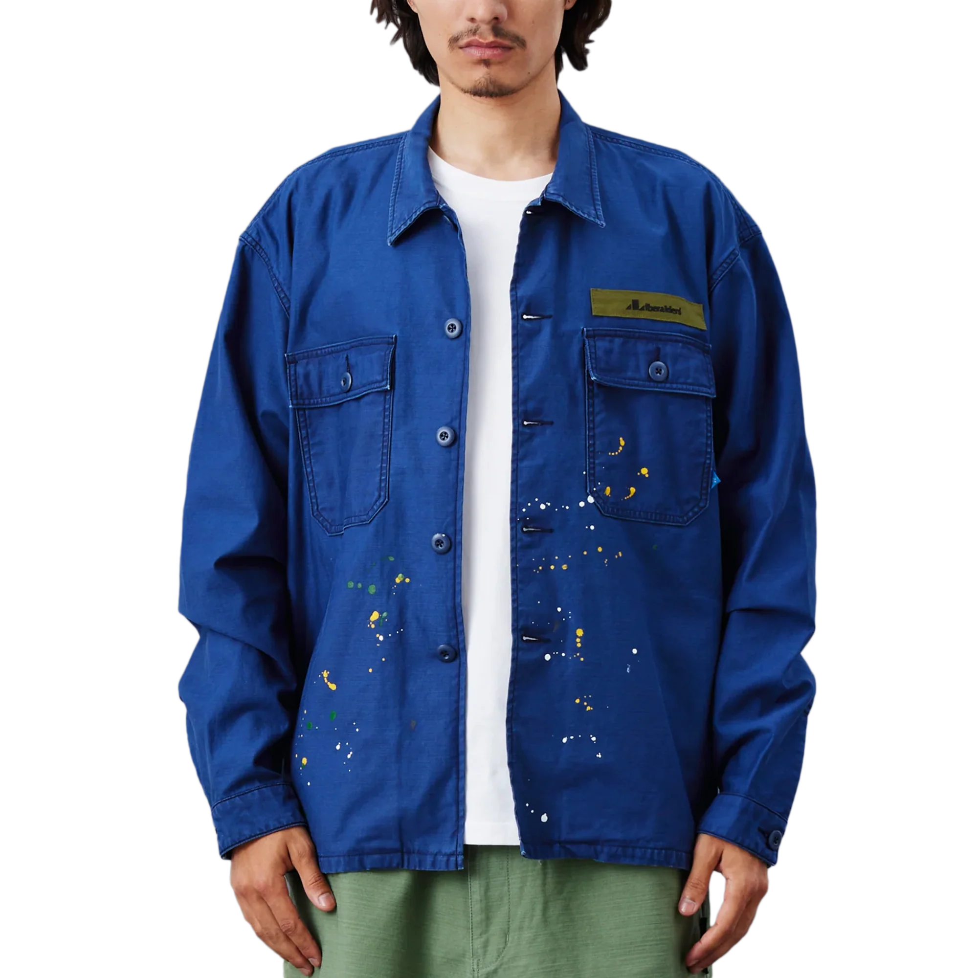 Liberaiders Paint Splatter BDU Shirt Navy - Image 3