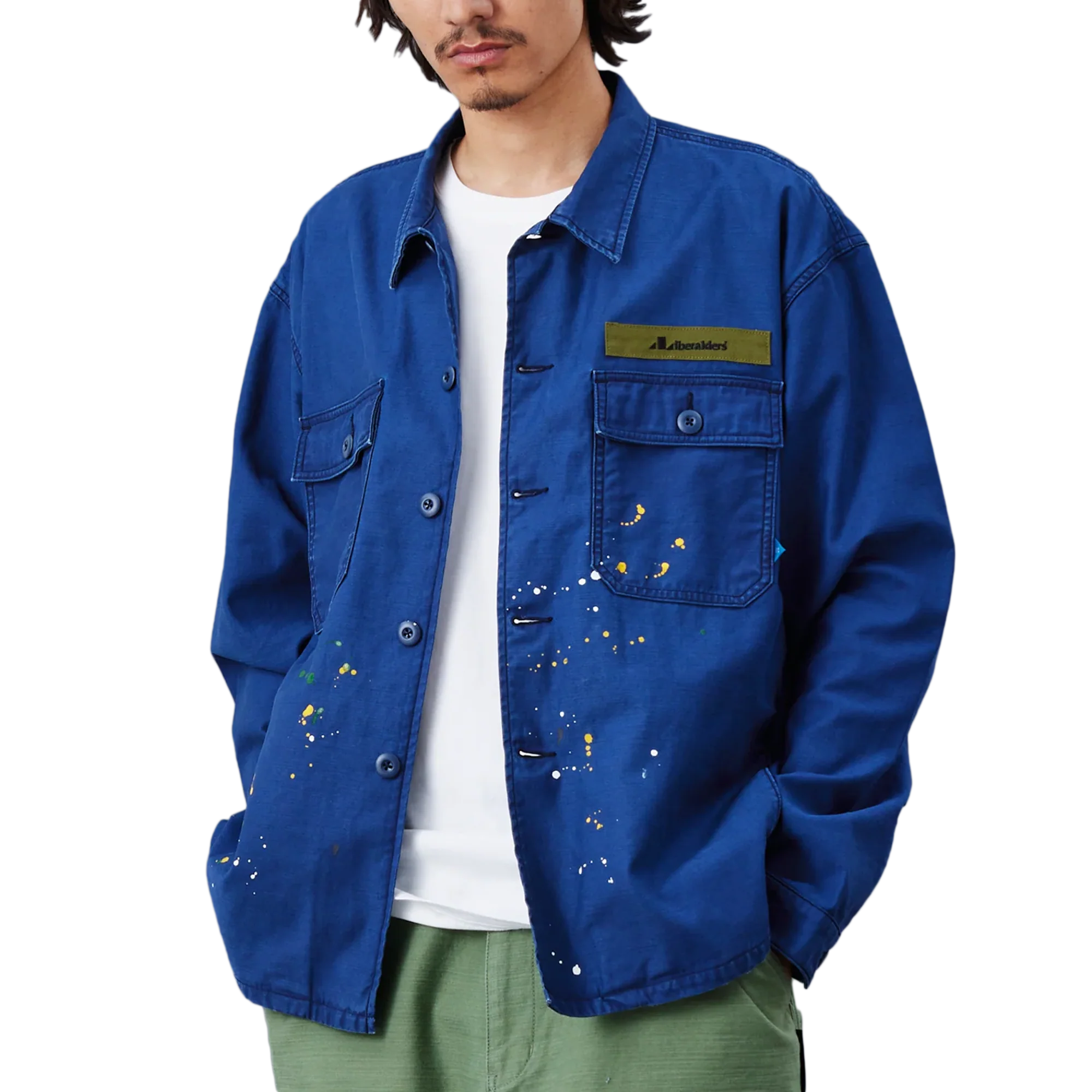 Liberaiders Paint Splatter BDU Shirt Navy - Image 5