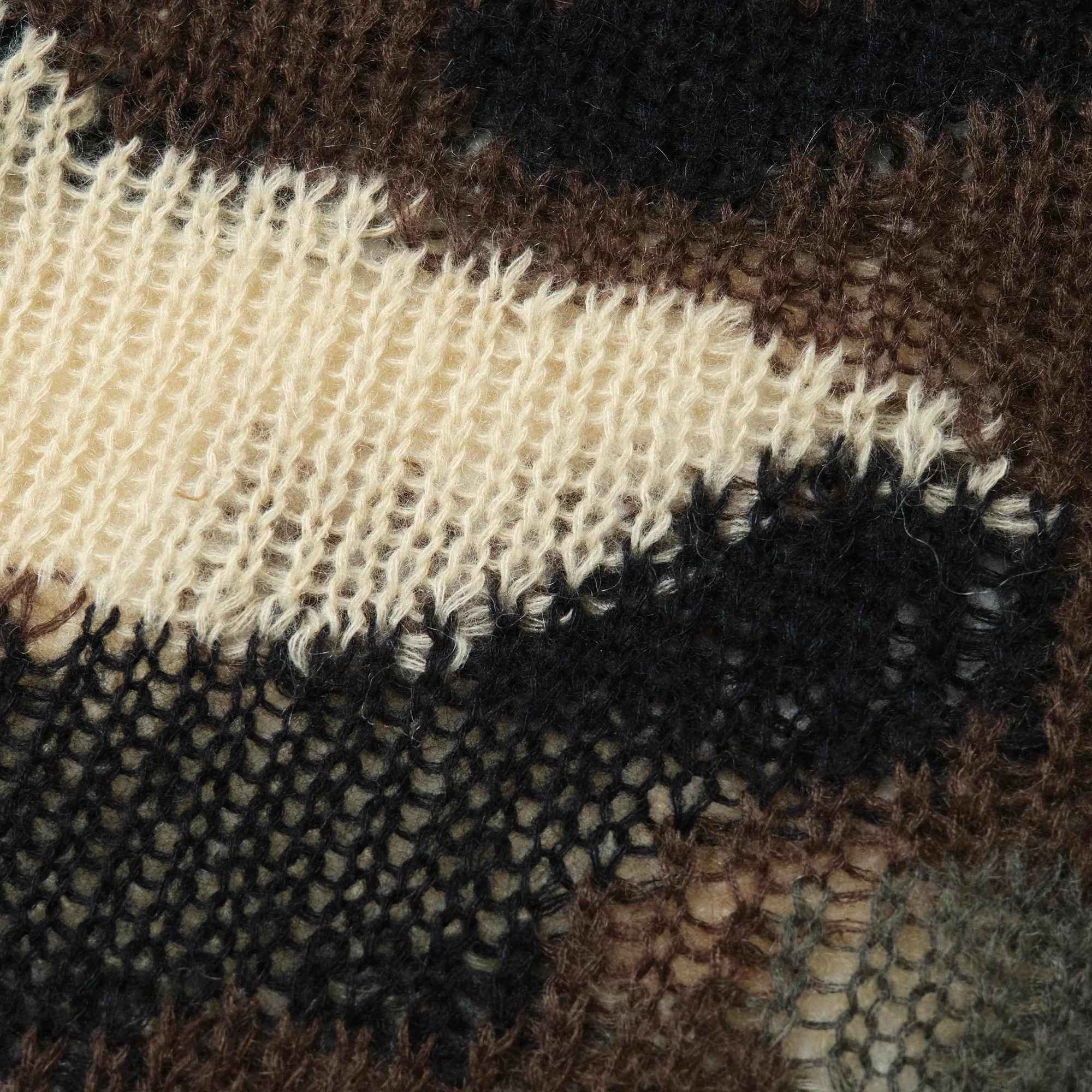 Magic Stick Mohair Camo Crew Knit Woodland - Image 3