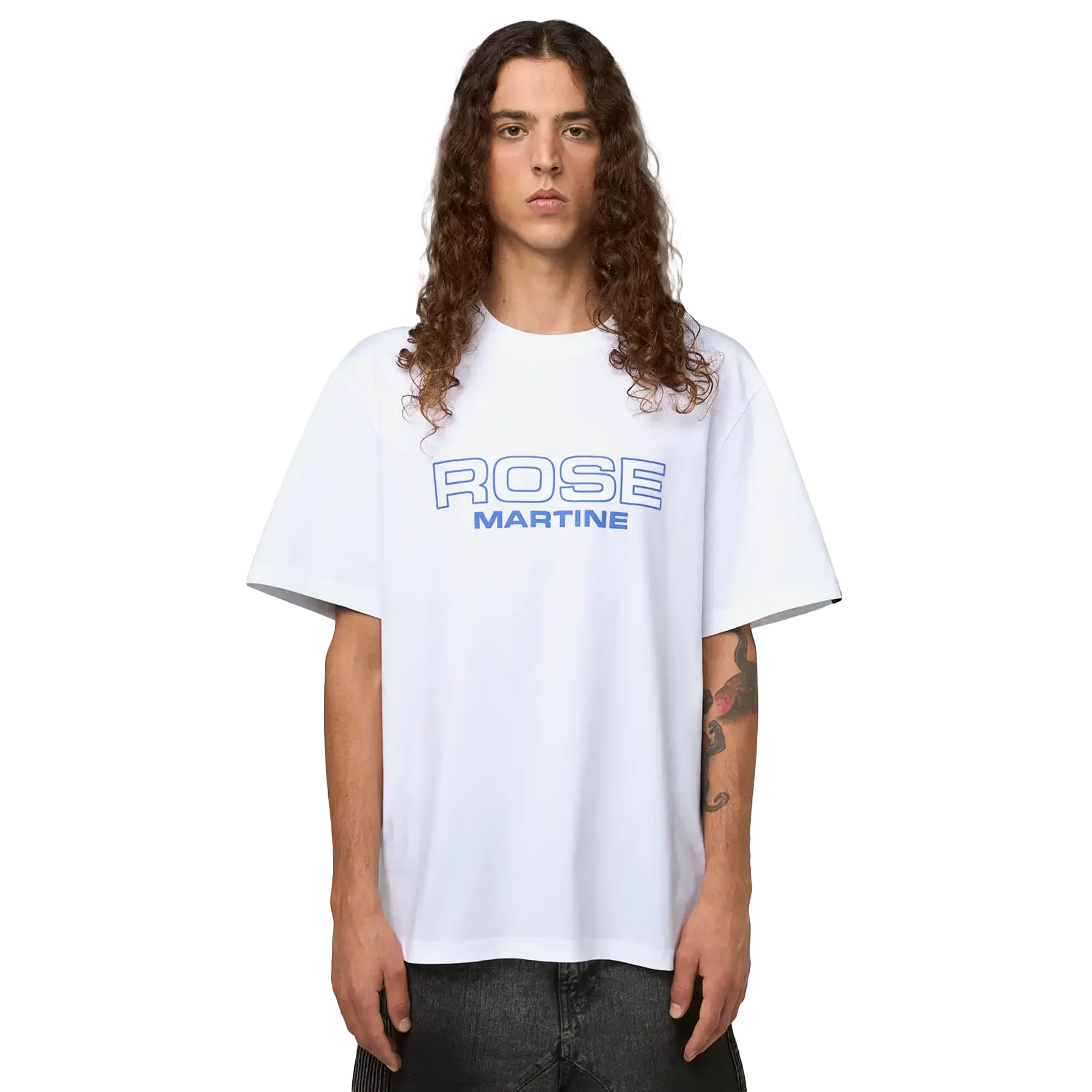 Martine Rose Classic T-Shirt FW25 White Rose - Image 4