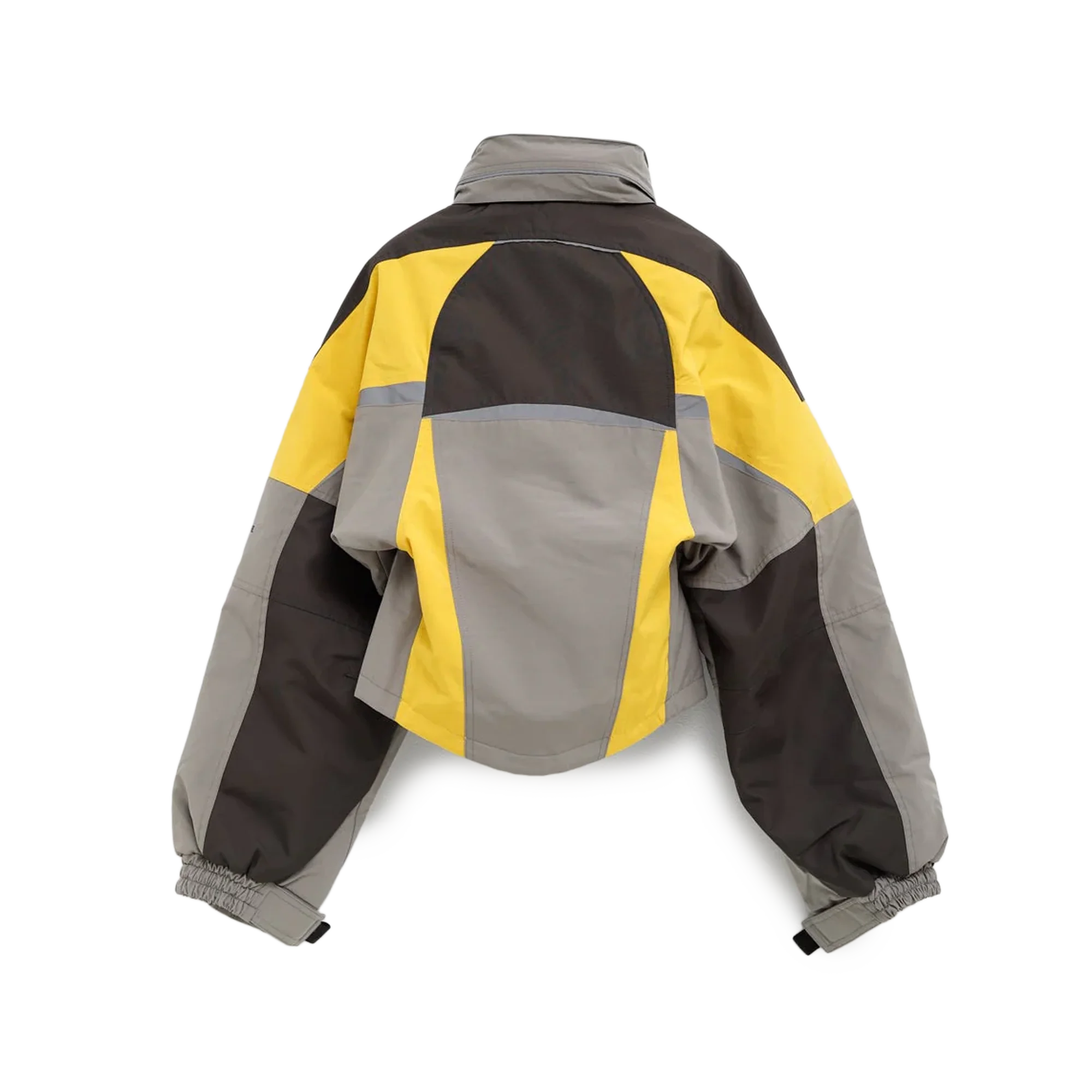 Martine Rose Shrunken Sports Jacket Grey-Yellow - Image 6