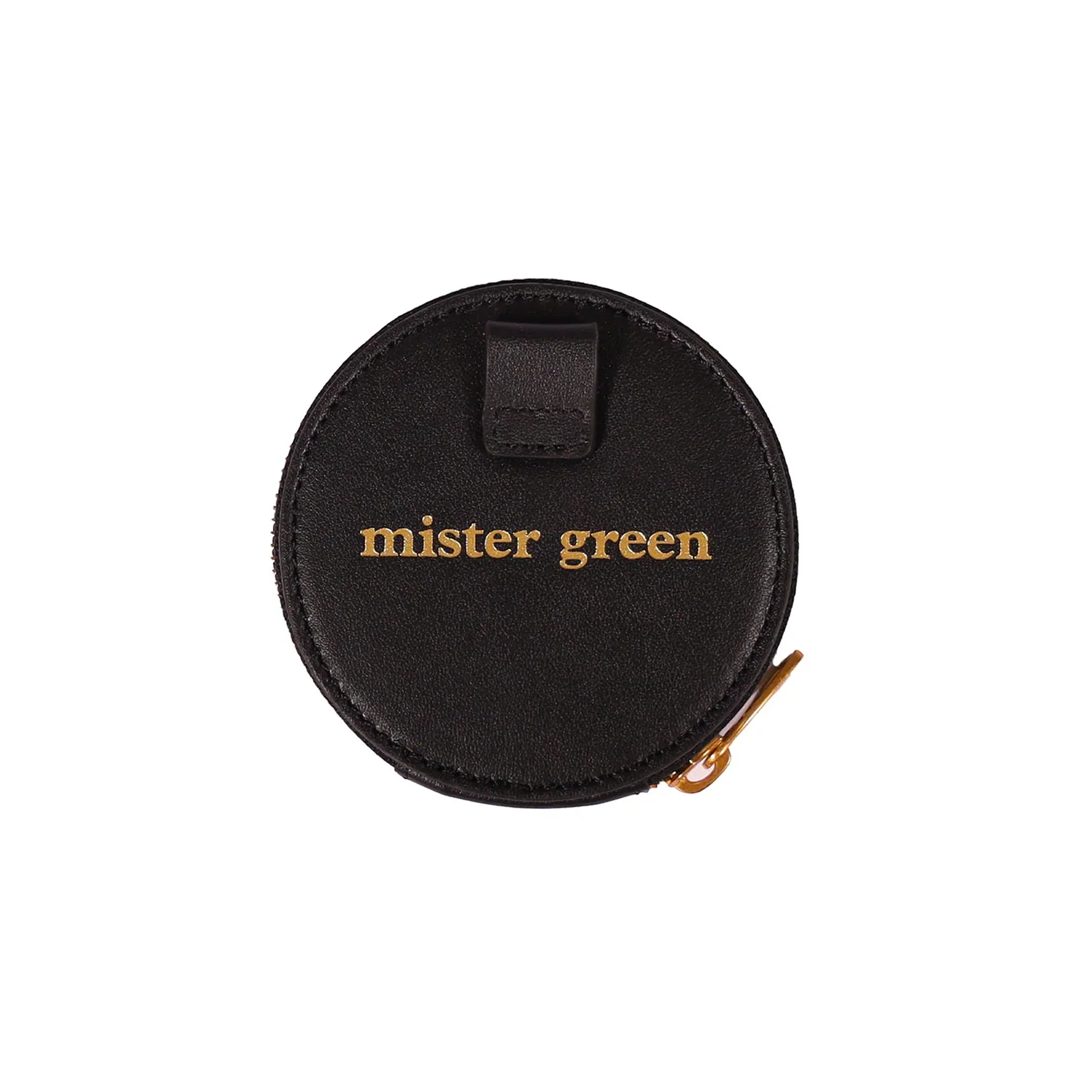 Mister Green Round Satchel Wallet w/ Strap Black - Image 4