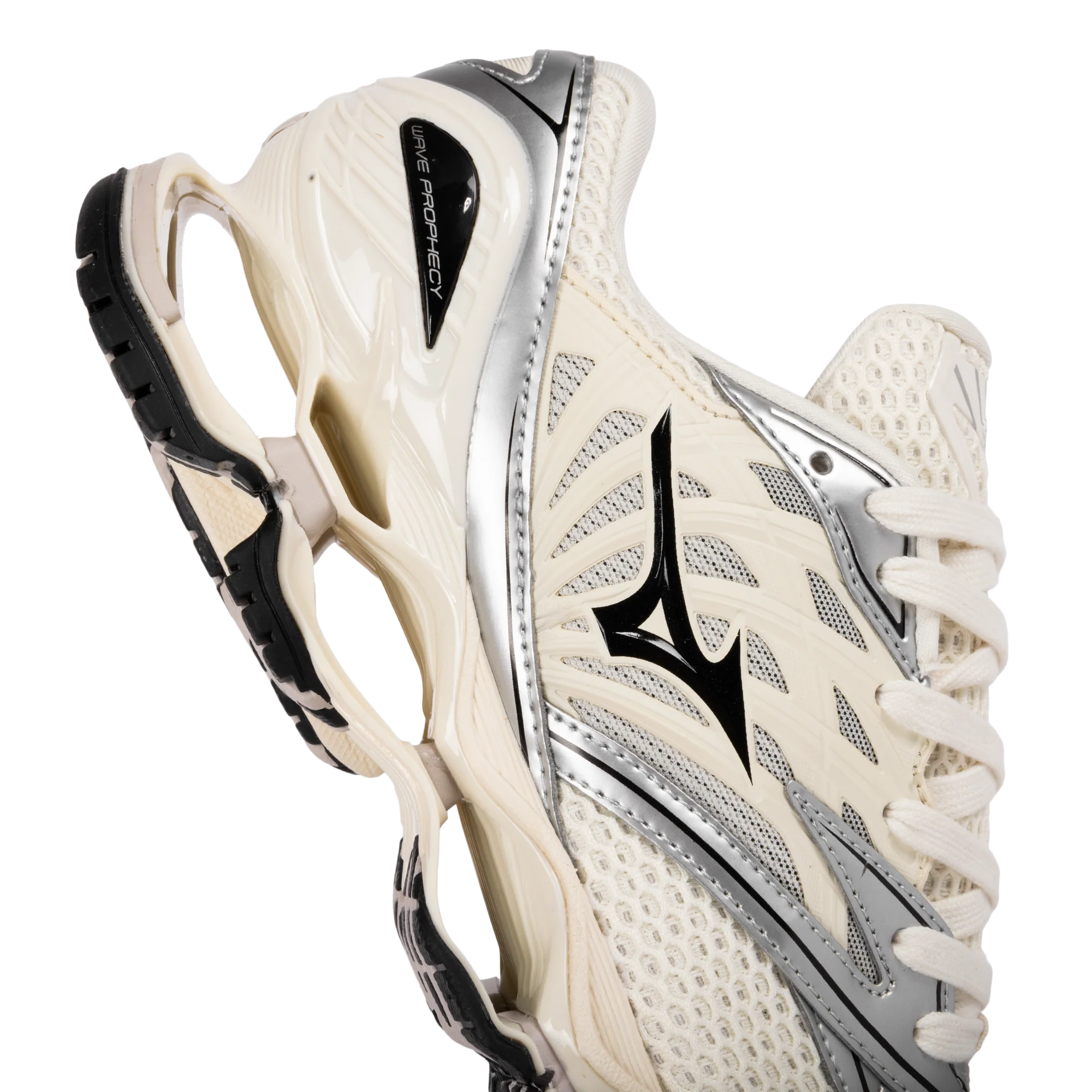 Mizuno Wave Prophecy LS Pristine/Black/Silver D1GA251101 - Image 3