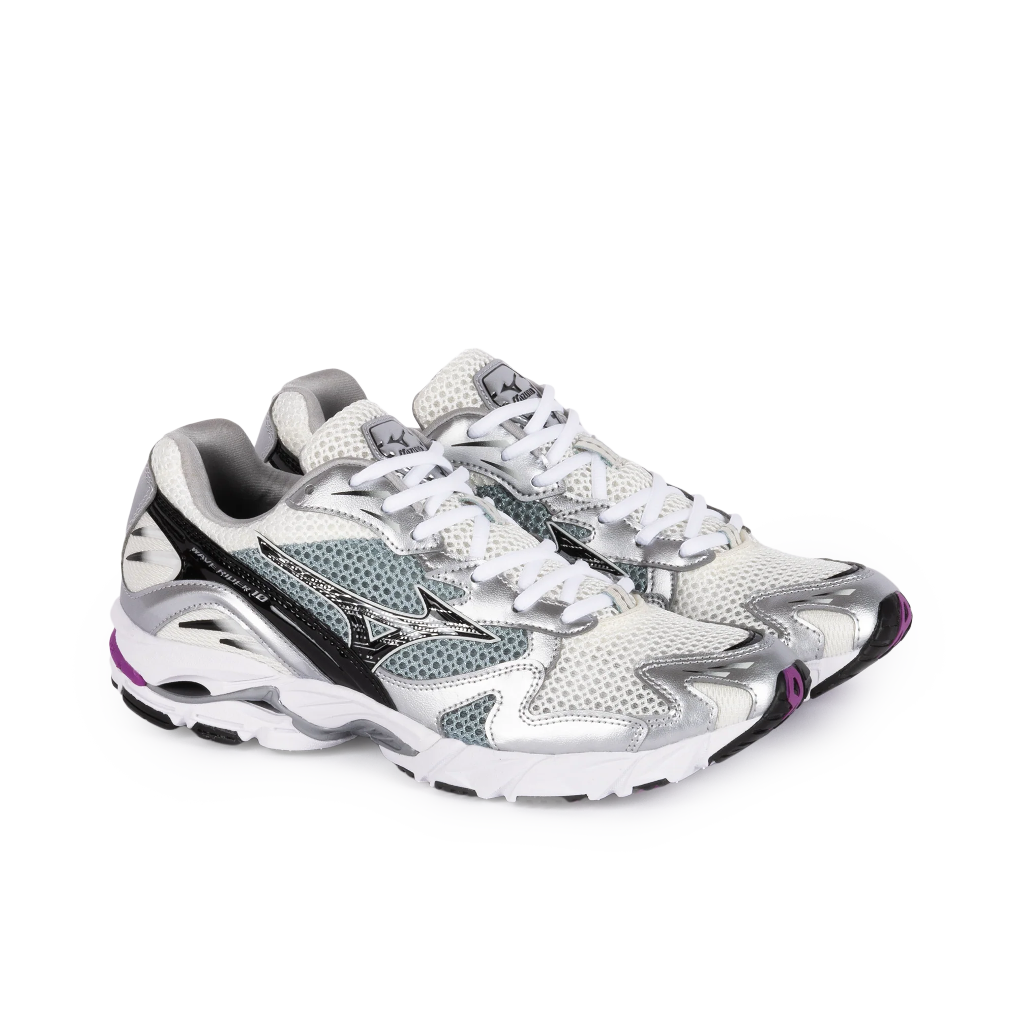Mizuno Wave Rider Snow White/Black/Slate D1GA210418