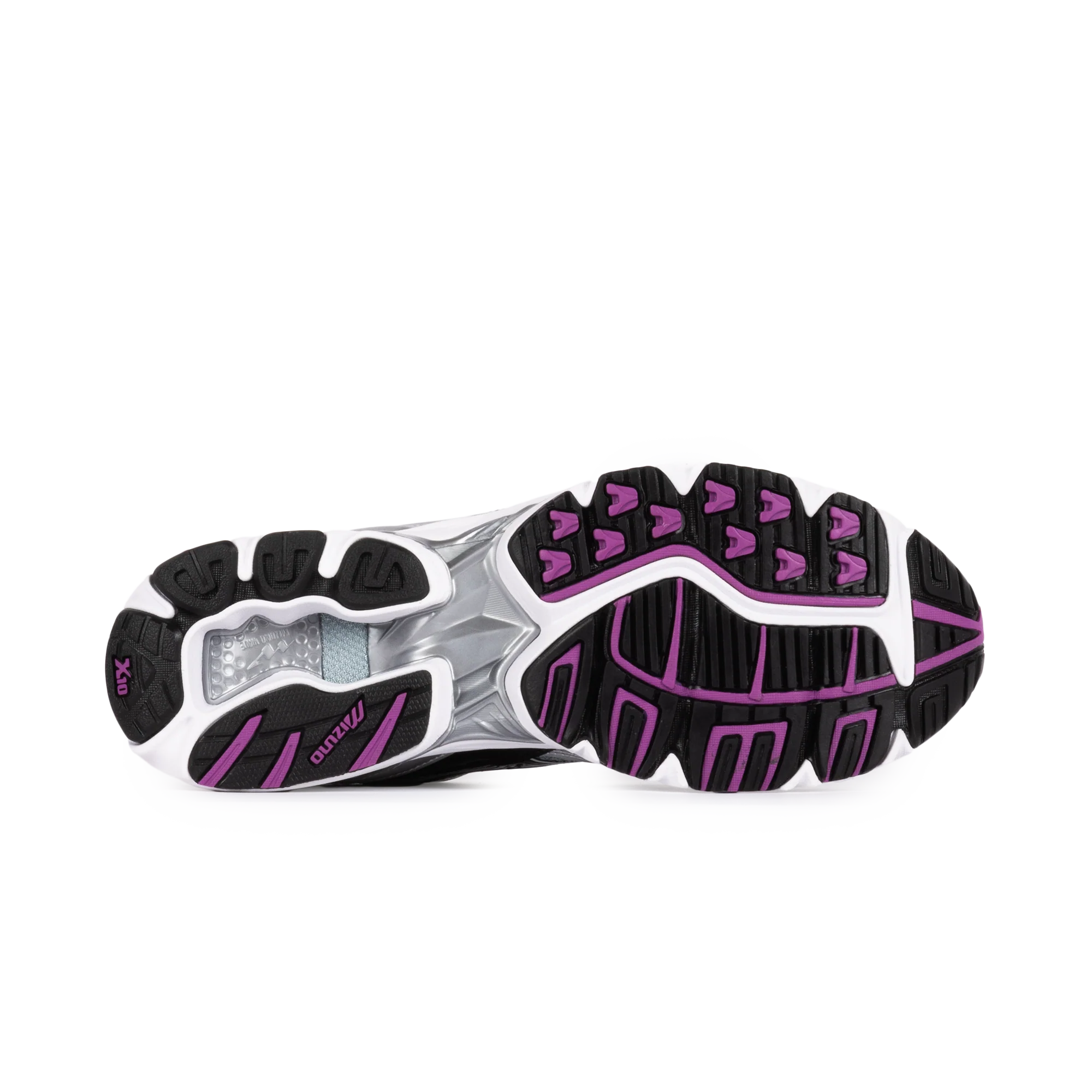 Mizuno Wave Rider Snow White/Black/Slate D1GA210418 - Image 9
