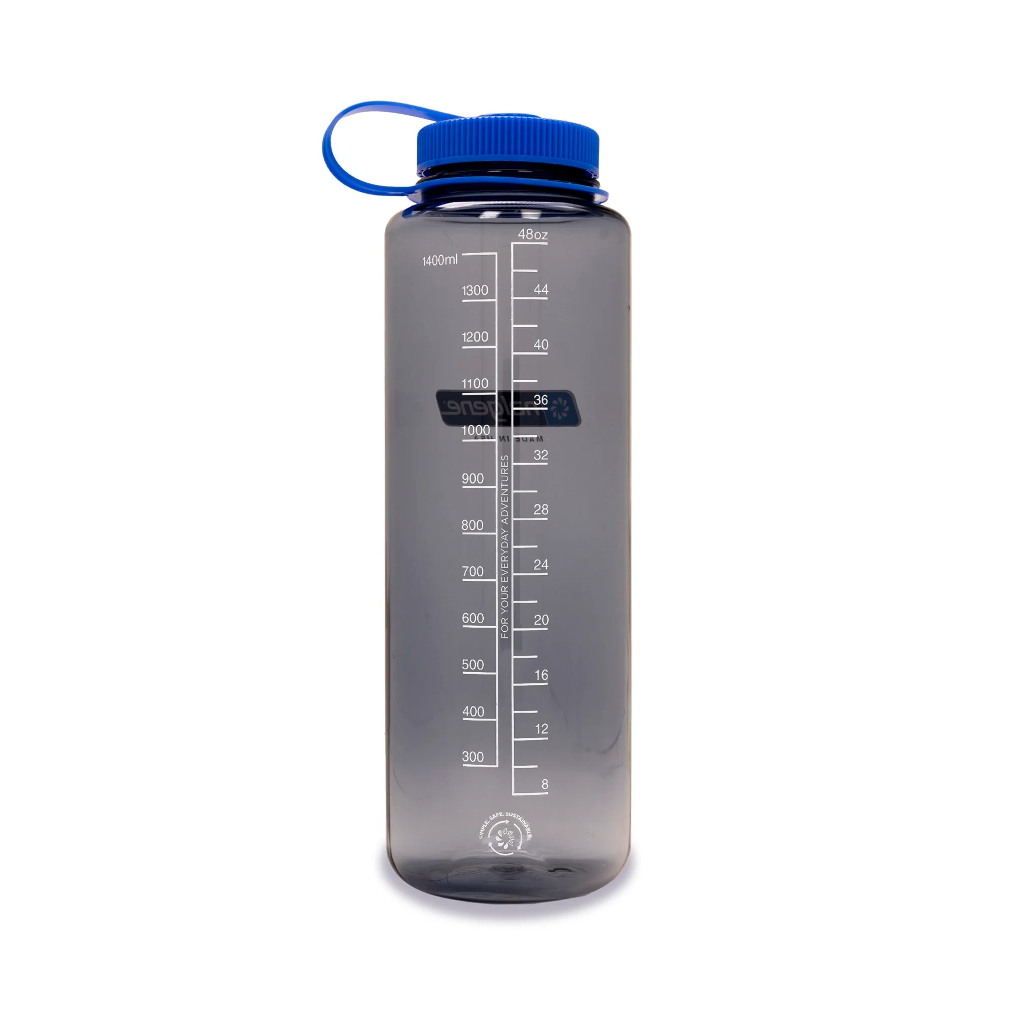 Nalgene Sustain Wide Mouth Water Silo Bottle 1.5L Grey - Image 3