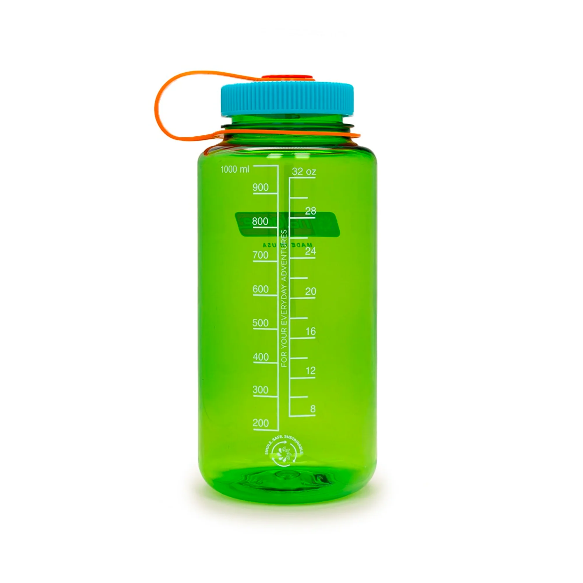 Nalgene Sustain Wide Mouth Water Bottle 1L Pear - Image 3