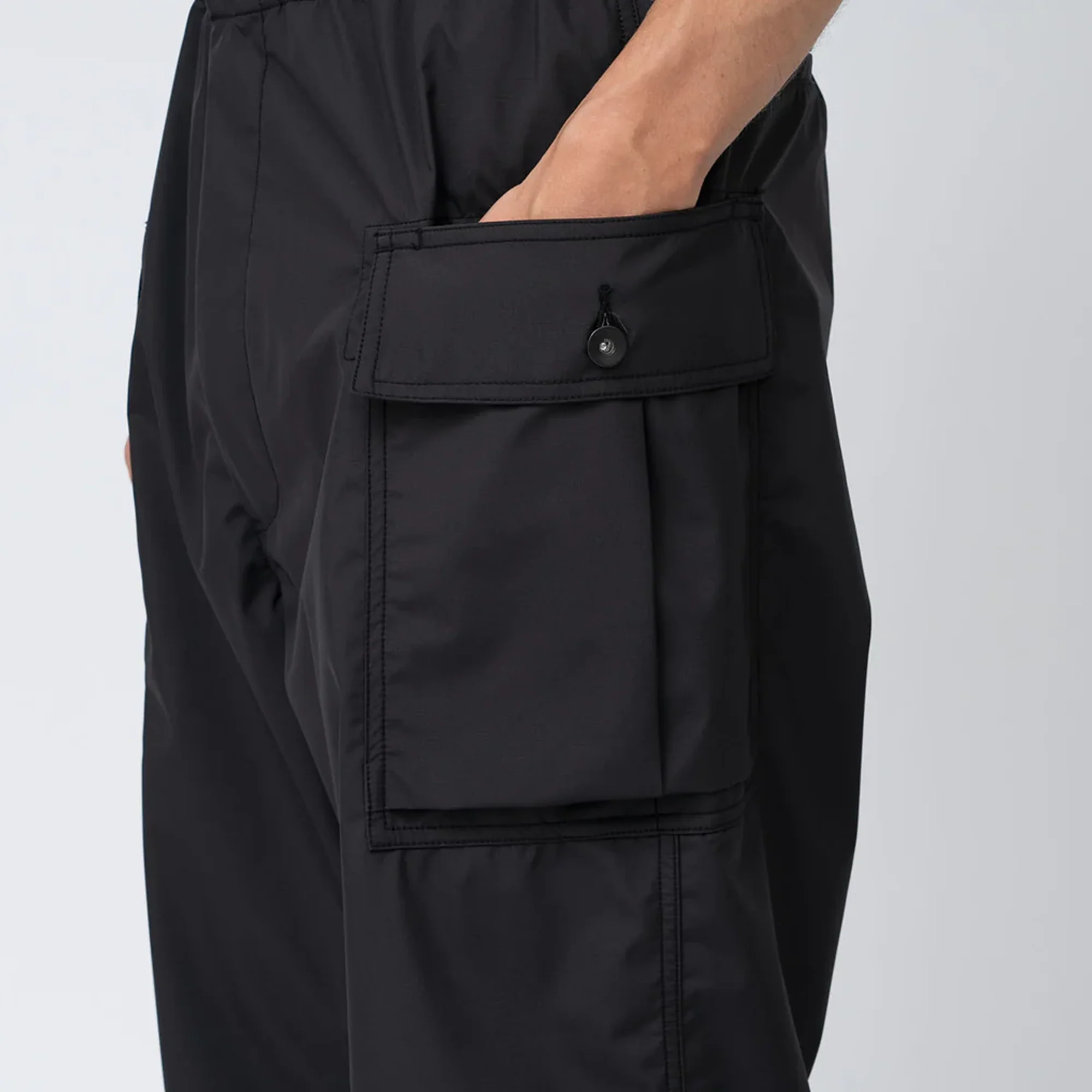 Nanamica 3L Pertex Shield Cargo Pants Black S25SC046U - Image 5