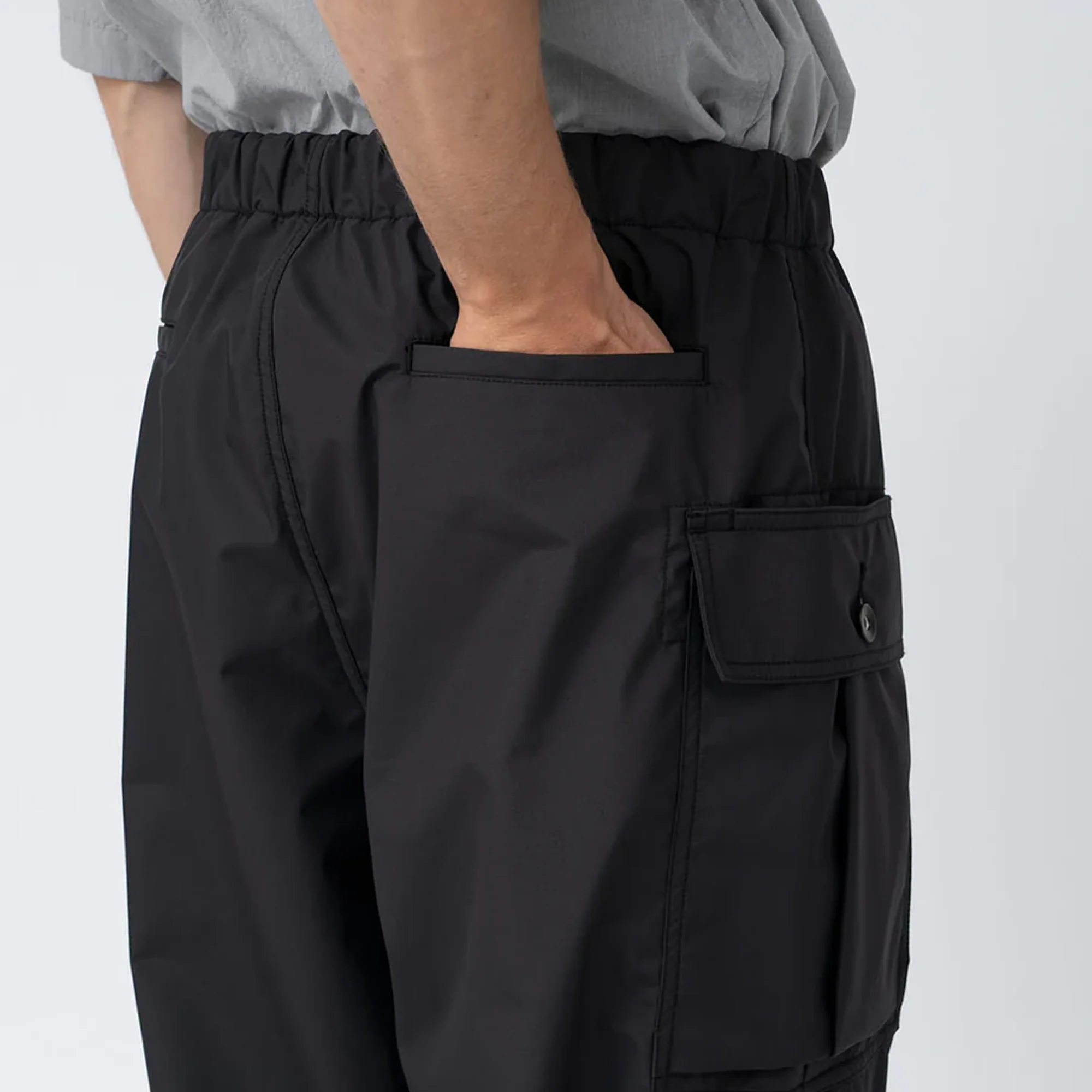 Nanamica 3L Pertex Shield Cargo Pants Black S25SC046U - Image 7