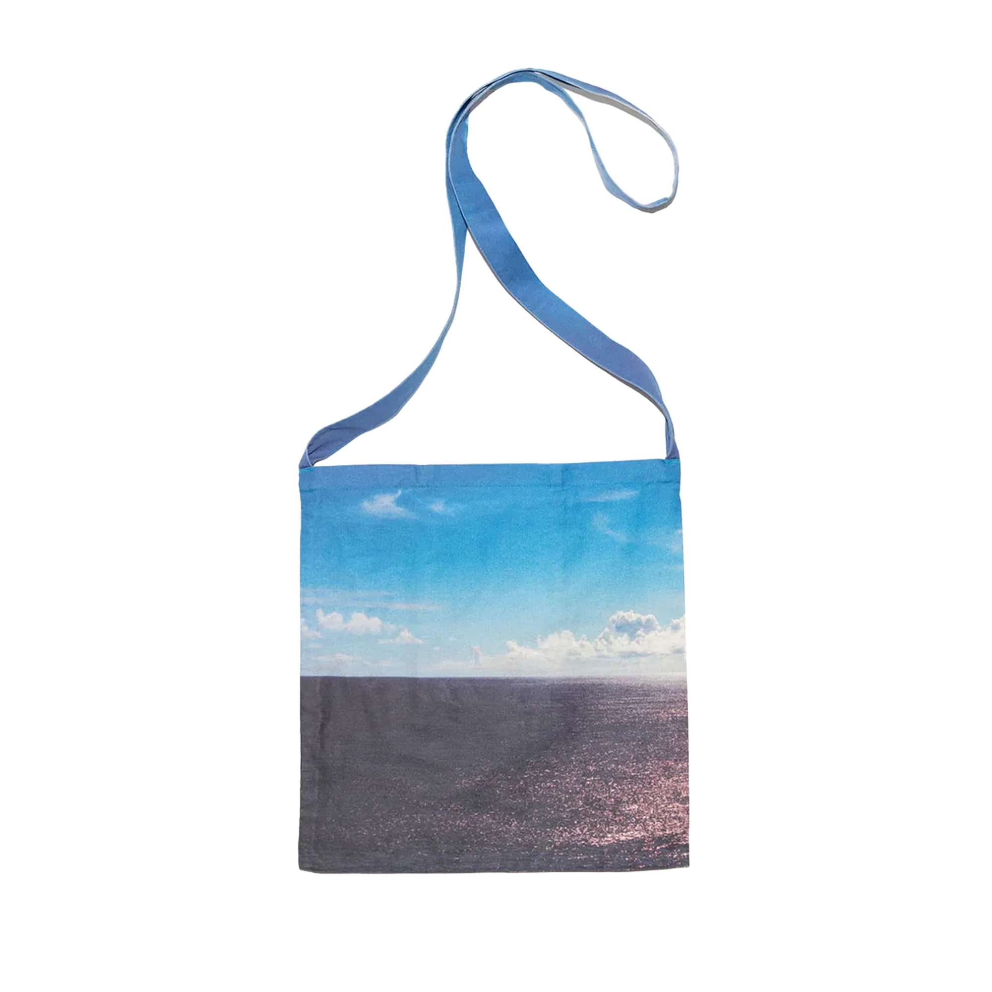 Nanamica Ooal Photo Print Shoulder Bag L Blue - Image 3