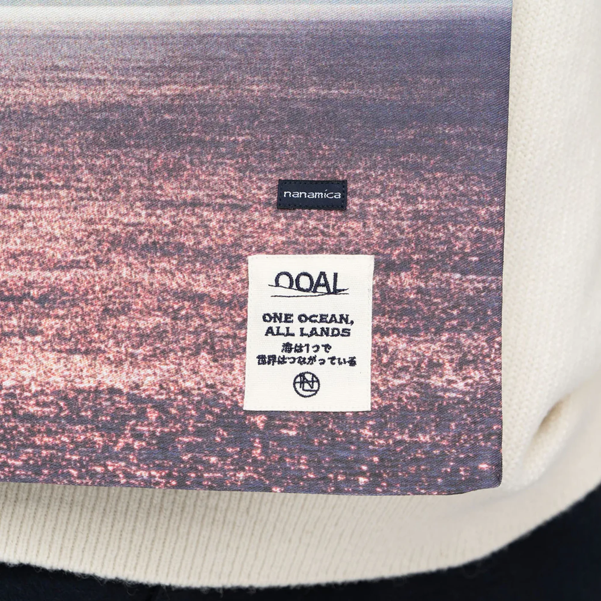 Nanamica Ooal Photo Print Shoulder Bag L Blue - Image 4