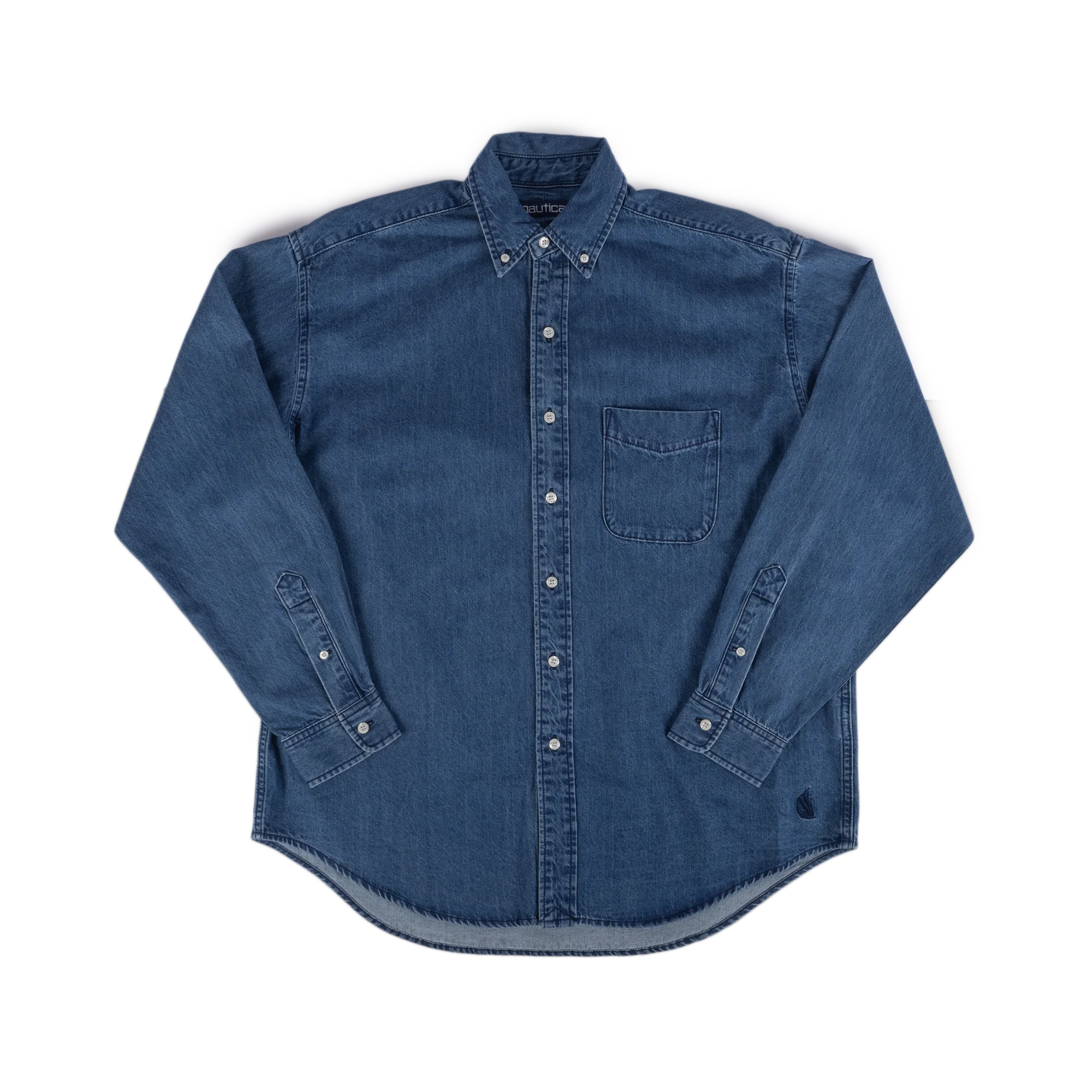 Nautica Japan Denim BD Shirts Sax