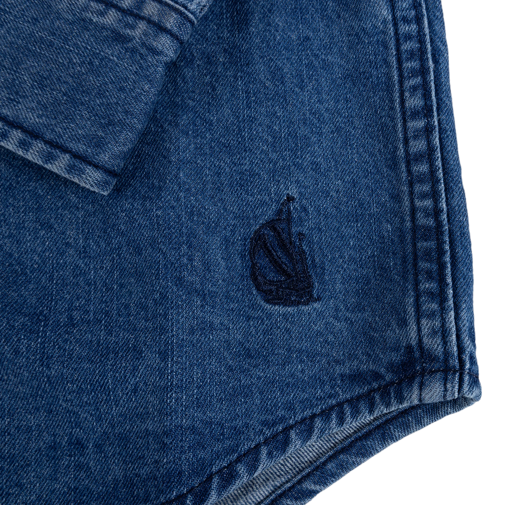 Nautica Japan Denim BD Shirts Sax - Image 3