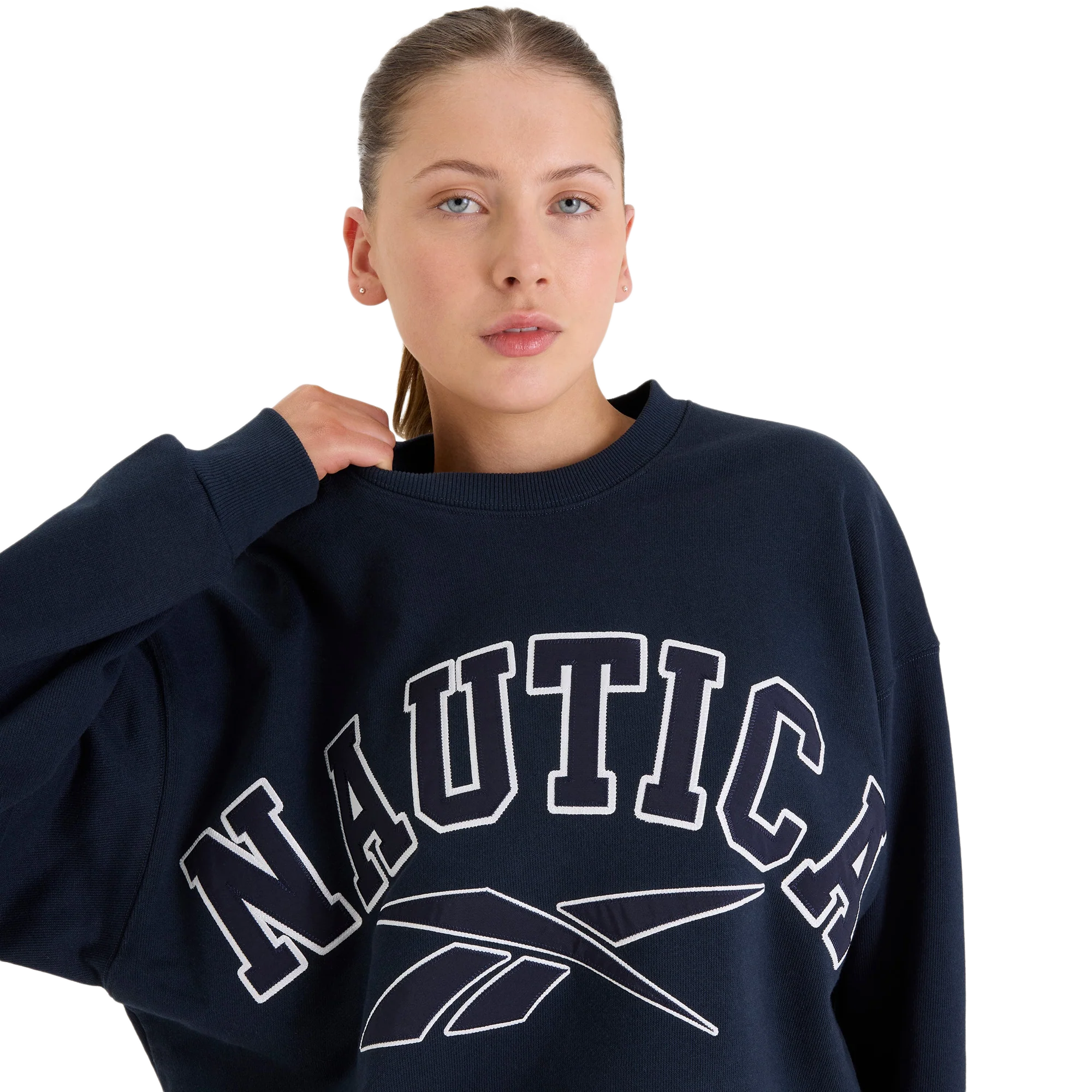 Nautica Japan x Reebok Heavy Weight Crew Sweat Navy - Image 2