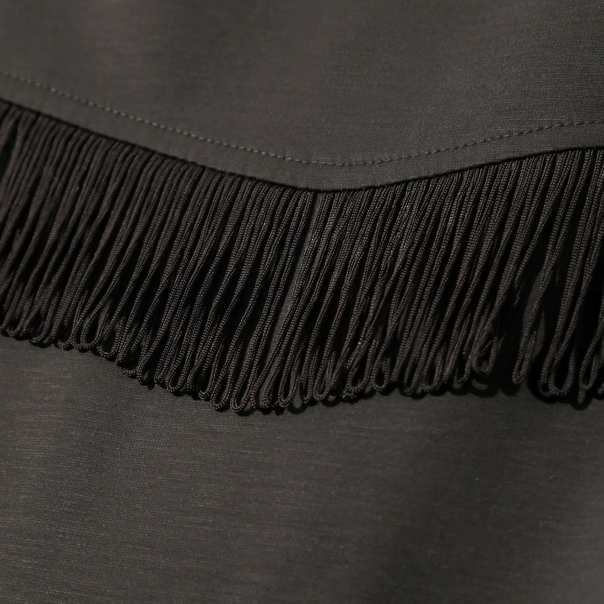 Needles Fringe Track Jacket High Count Jersey Charcoal - Image 3
