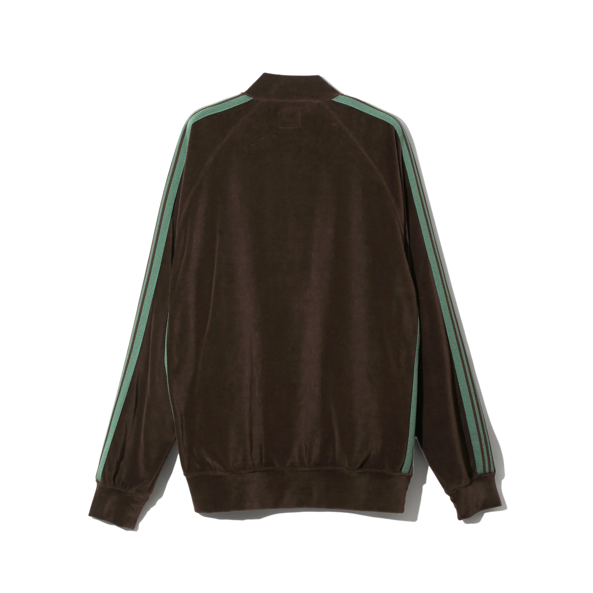 Needles Rib Collar Track Jacket C/PE Velour Brown - Image 5