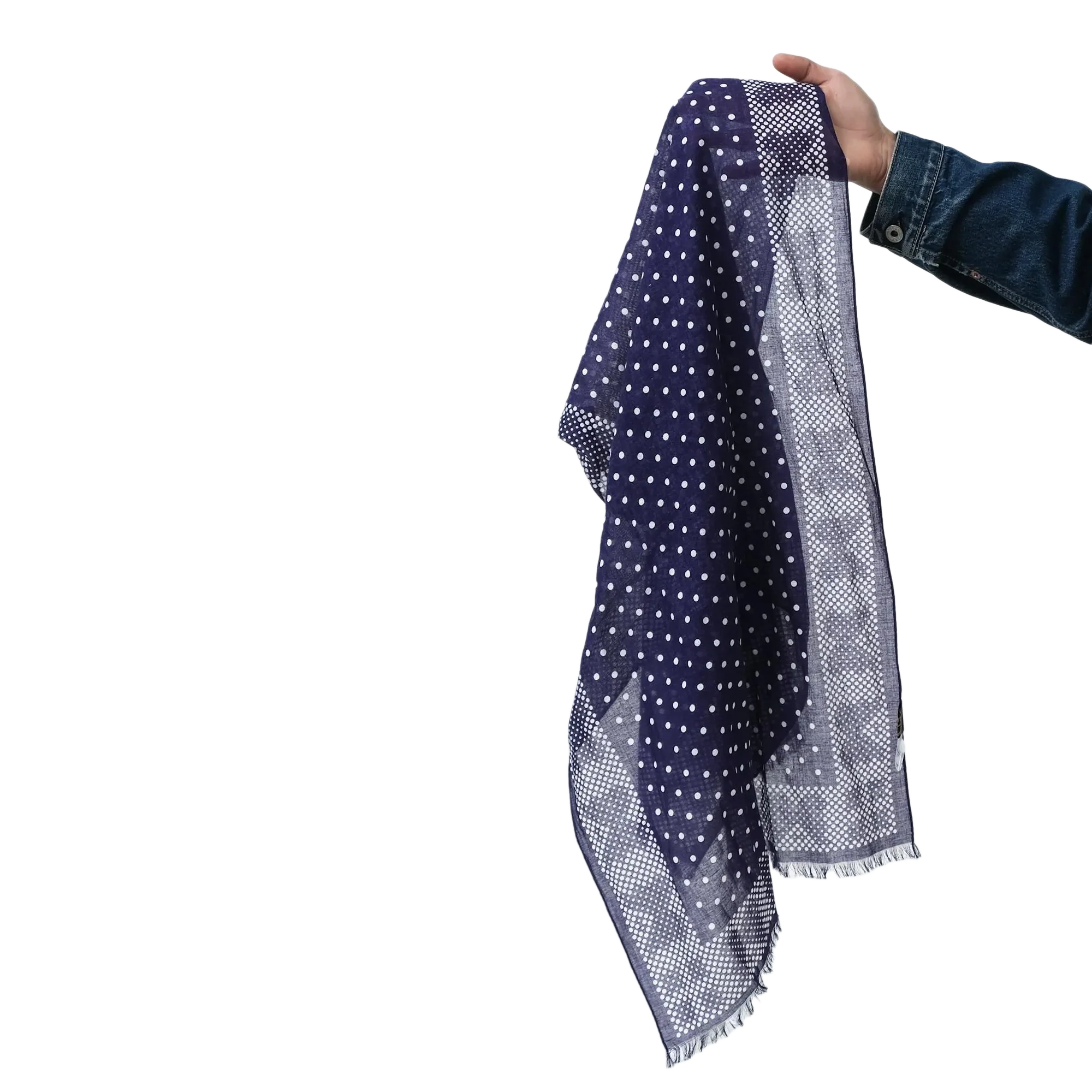 Needles Stole Cotton Gauze Eggplant - Image 3