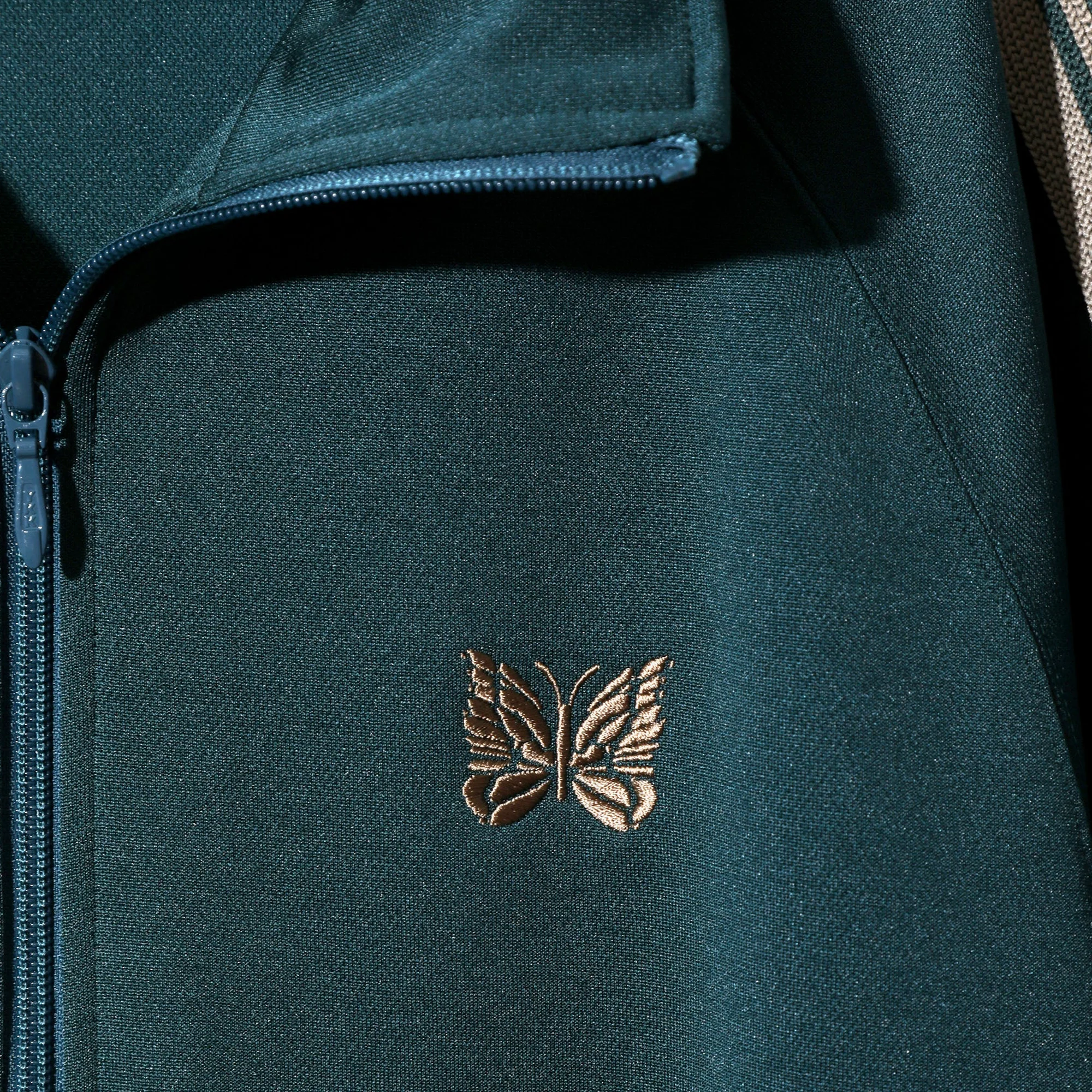 Needles Track Jacket Poly Smooth Green - Image 3