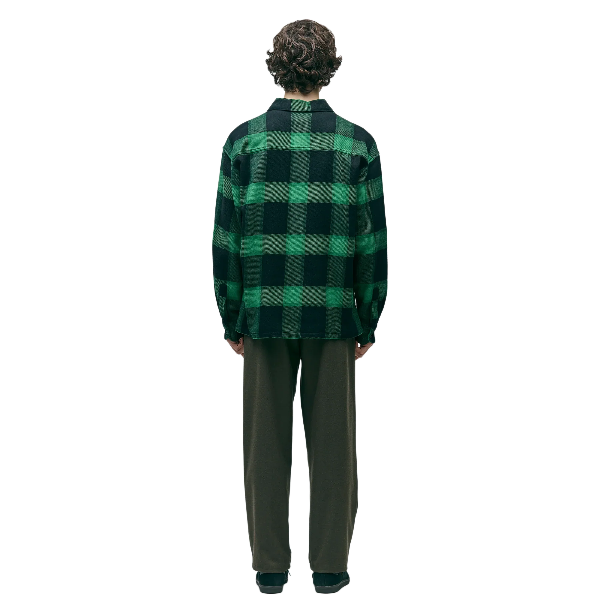Neighborhood Buffalo Check Shirt Long Sleeve Green 252BENH-SHM02 - Image 5