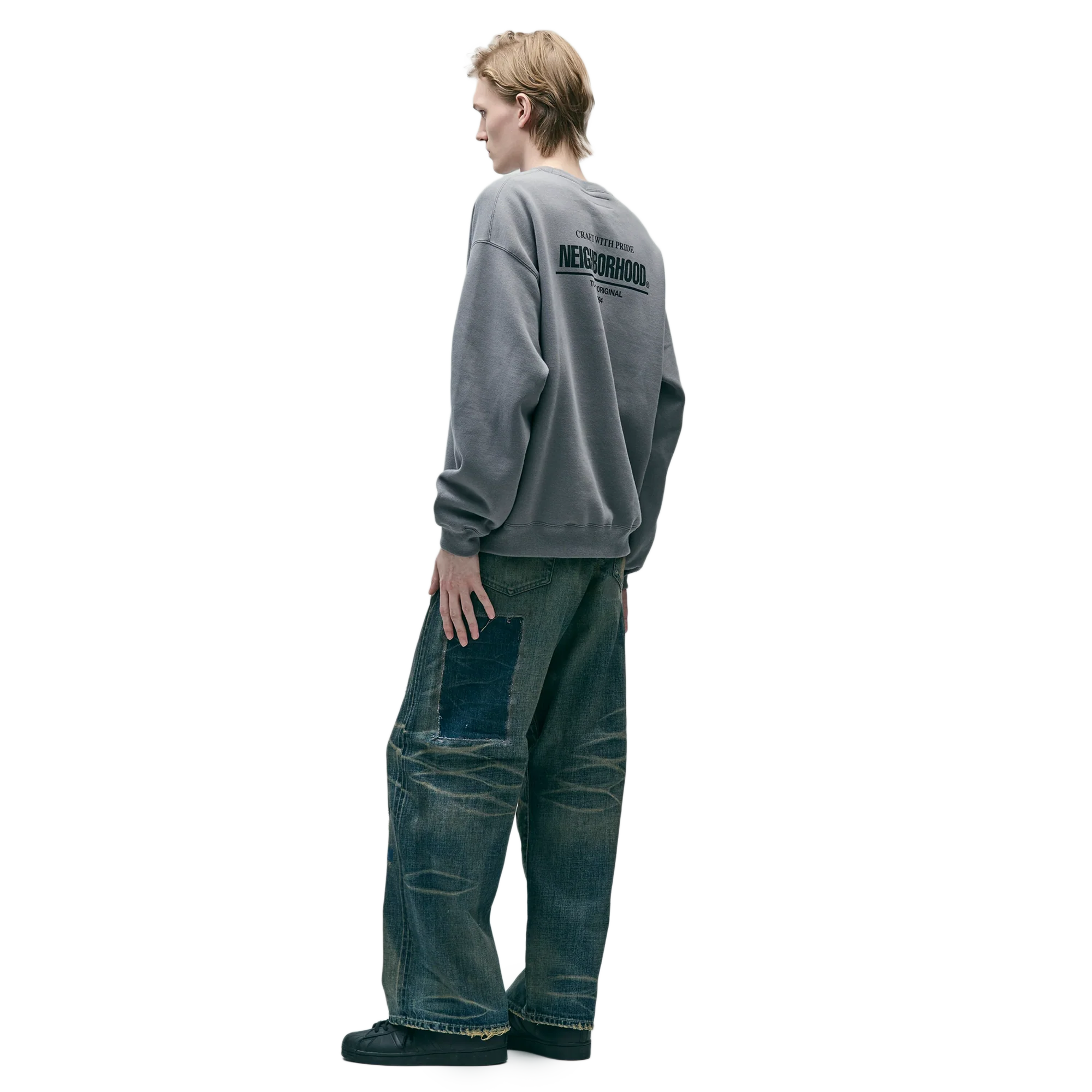 Neighborhood Savage Denim Dp Wide Pants Indigo 252XBNH-PTM07 - Image 13