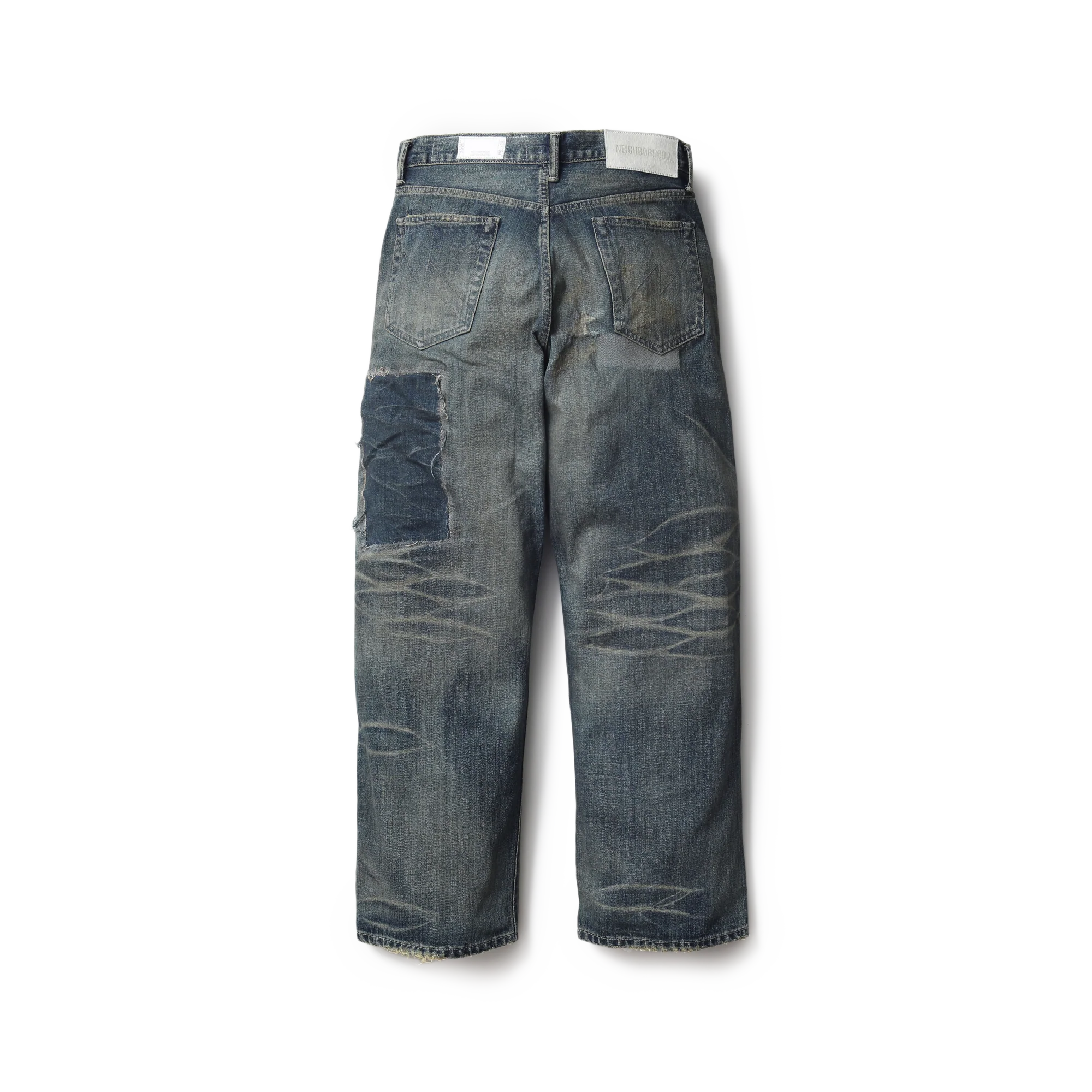Neighborhood Savage Denim Dp Wide Pants Indigo 252XBNH-PTM07 - Image 2