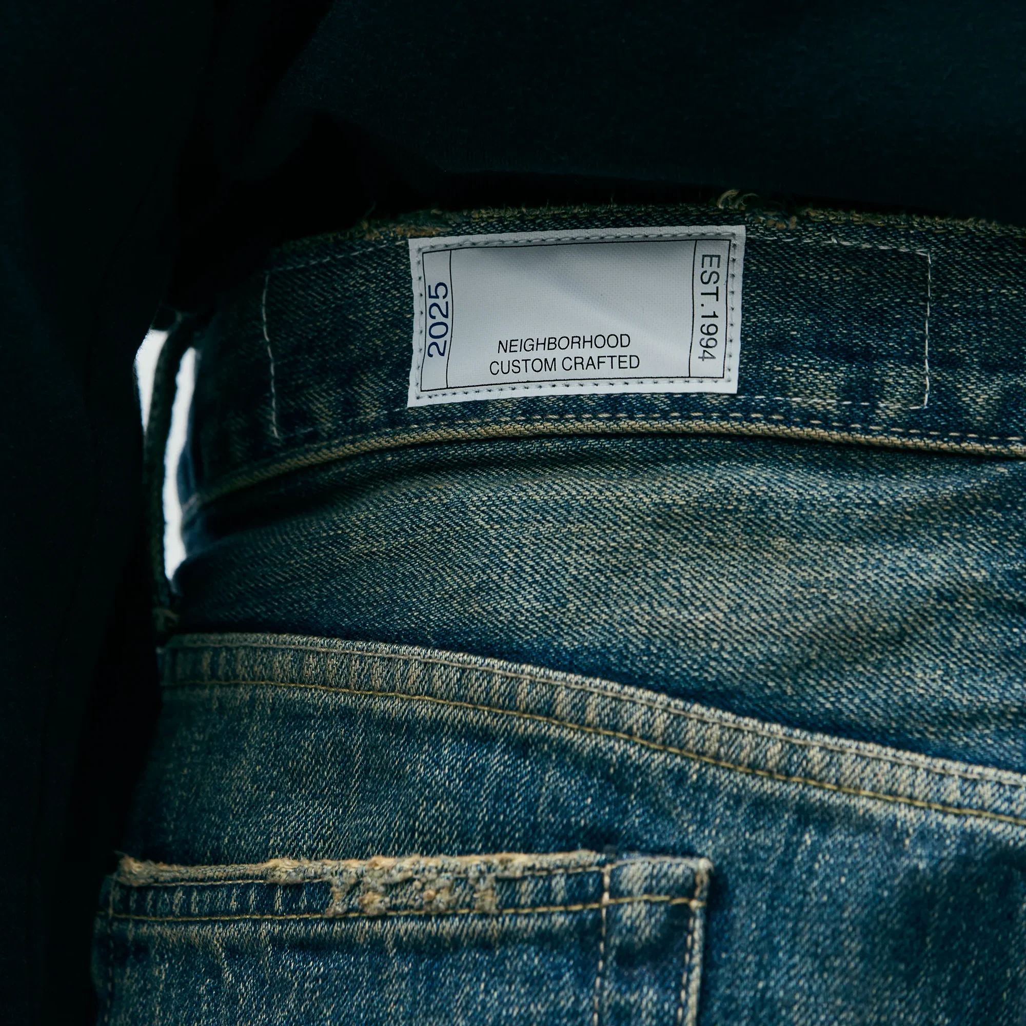 Neighborhood Savage Denim Dp Wide Pants Indigo 252XBNH-PTM07 - Image 3