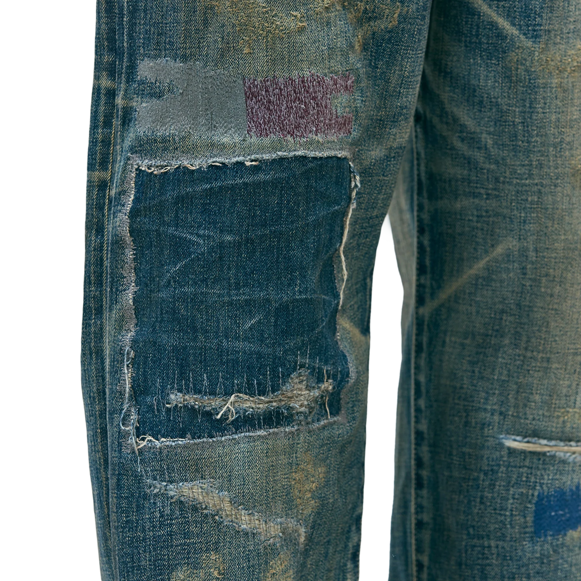 Neighborhood Savage Denim Dp Wide Pants Indigo 252XBNH-PTM07 - Image 5