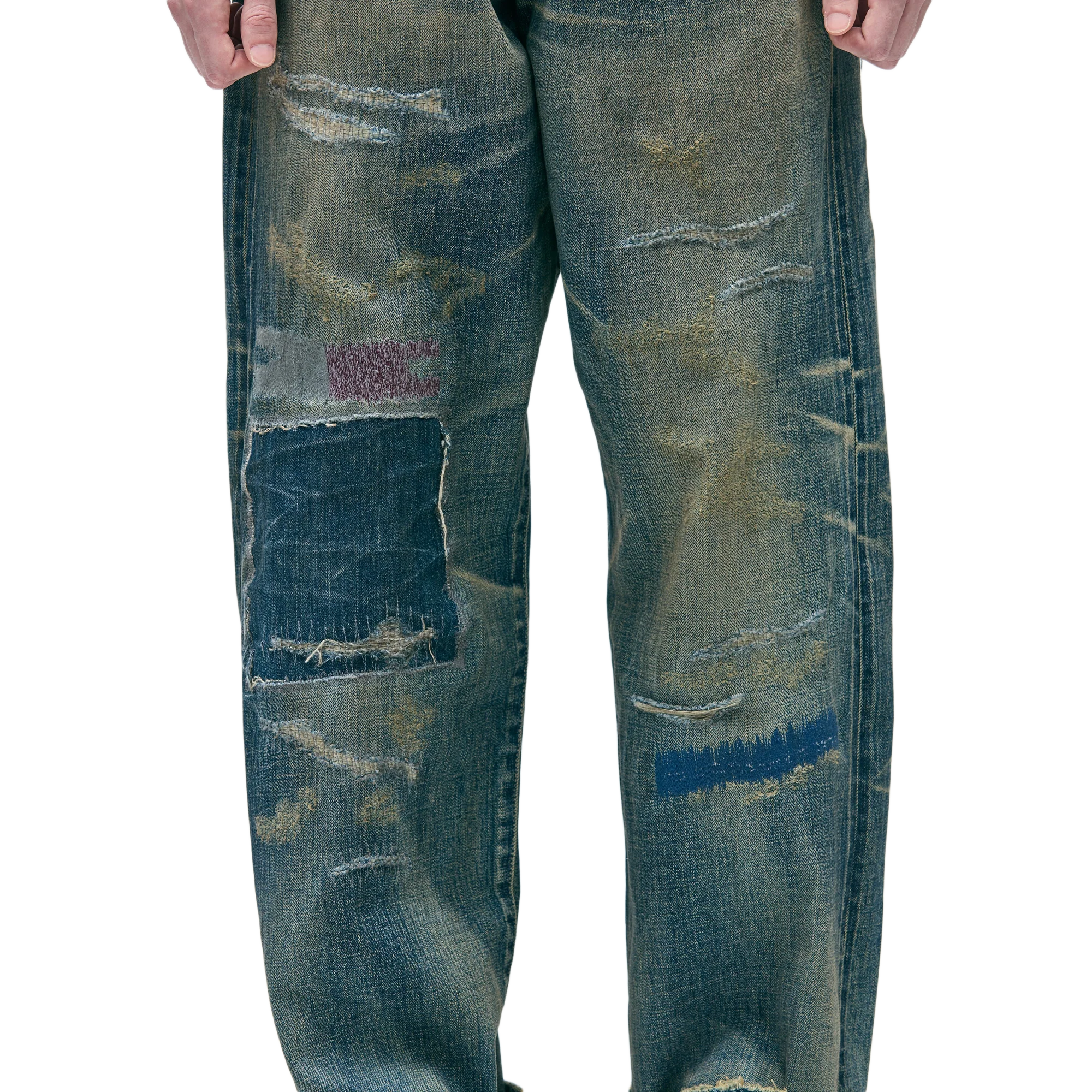 Neighborhood Savage Denim Dp Wide Pants Indigo 252XBNH-PTM07 - Image 6