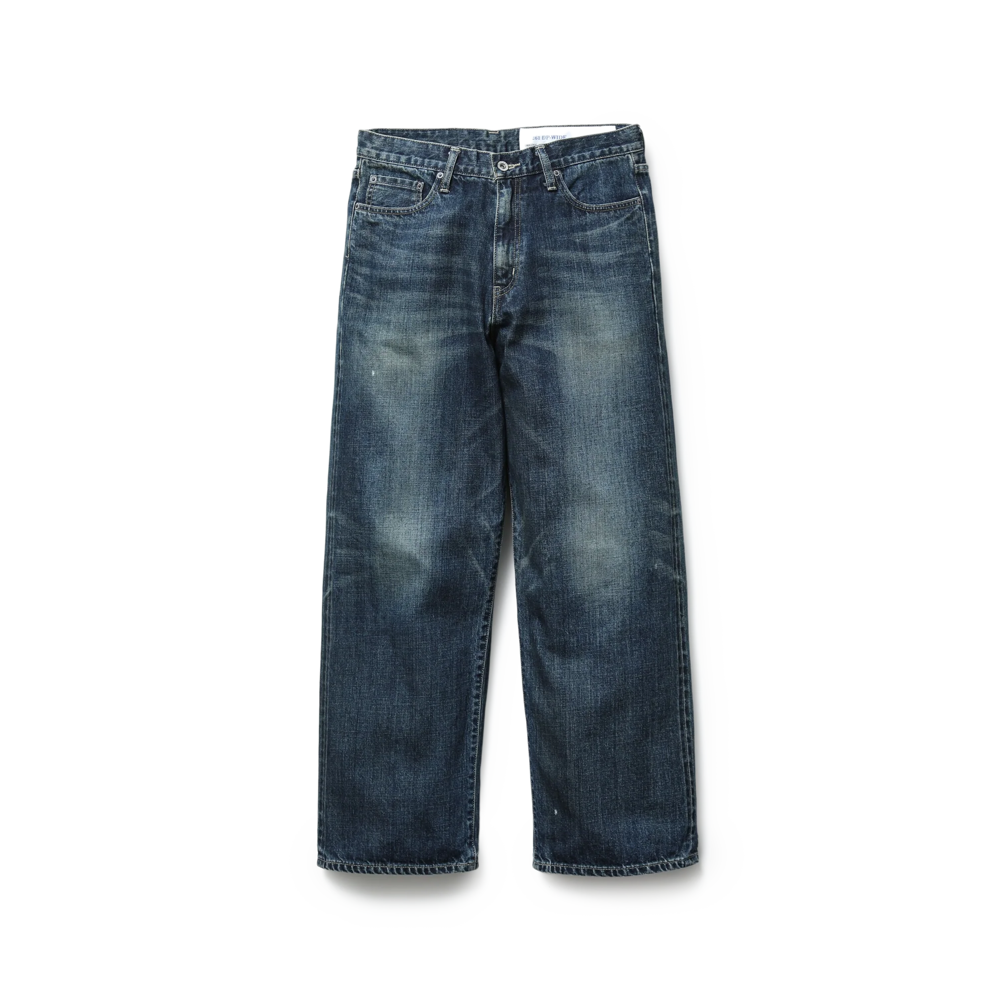 Neighborhood Washed Denim Dp Wide Pants Indigo