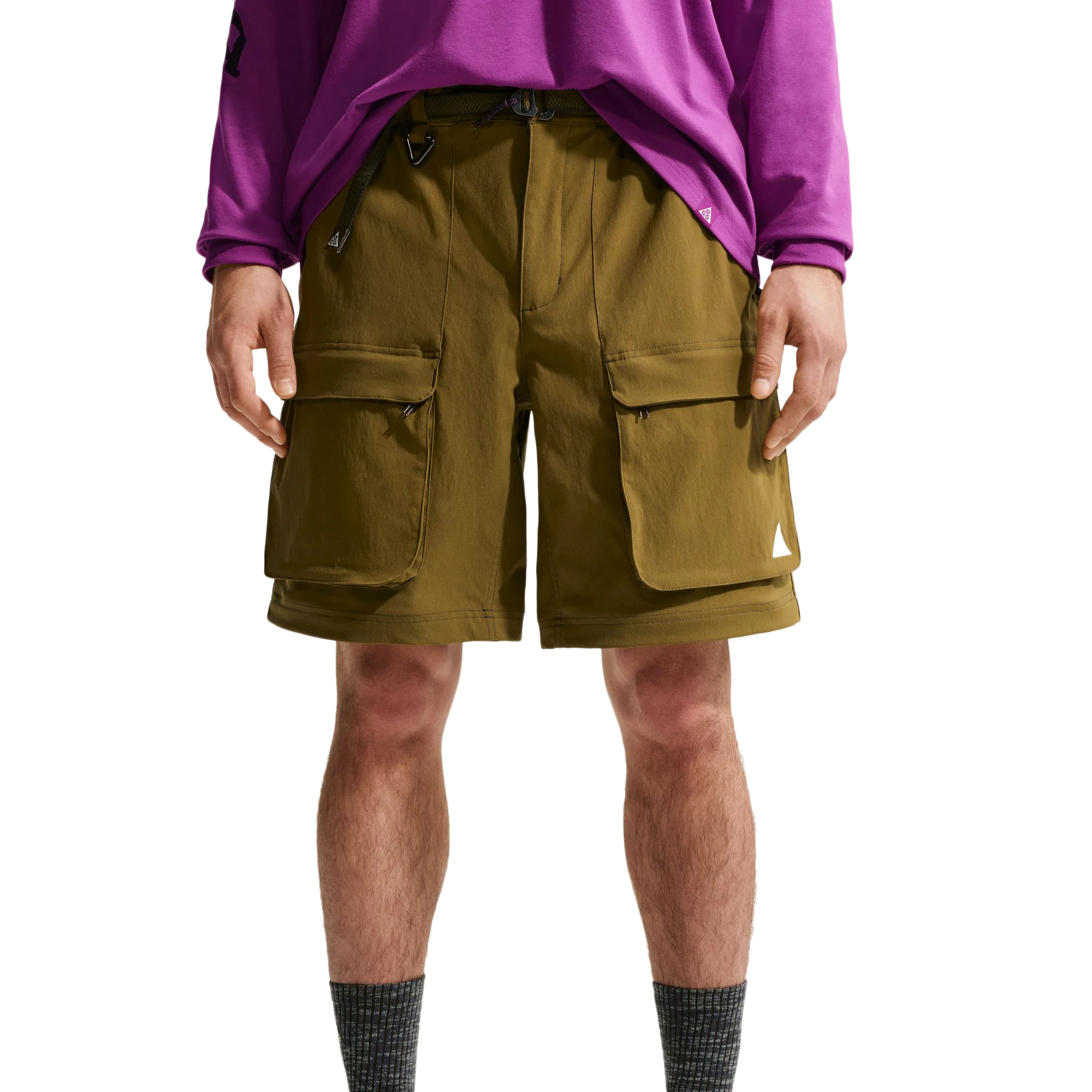 Nike ACG "Smith Summit" Zip Cargo Pants Olive Flak/Anthracite/Summit White HV0591-368 - Image 2