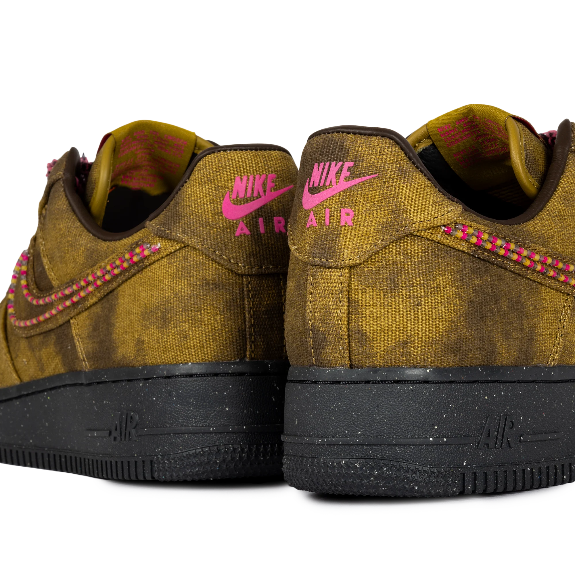 Nike Air Force 1 Boucle QS Desert Moss/Fierce Pink/Midwest Gold IO4474-300 - Image 3