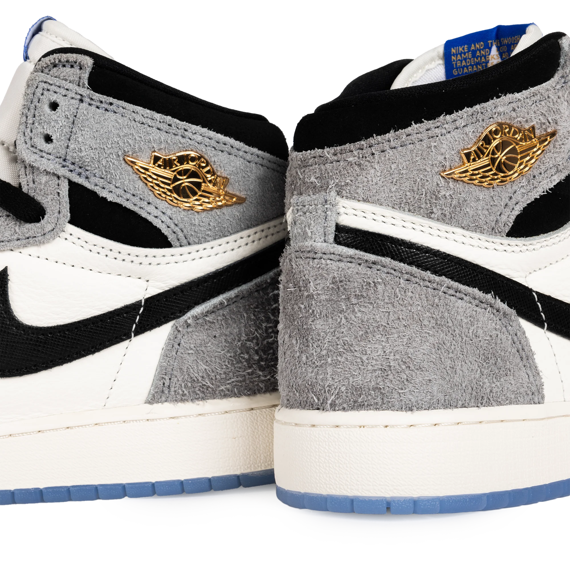 Nike Air Jordan 1 High OG (GS) Cool Grey/Black/Game Royal FD1437-003 - Image 2