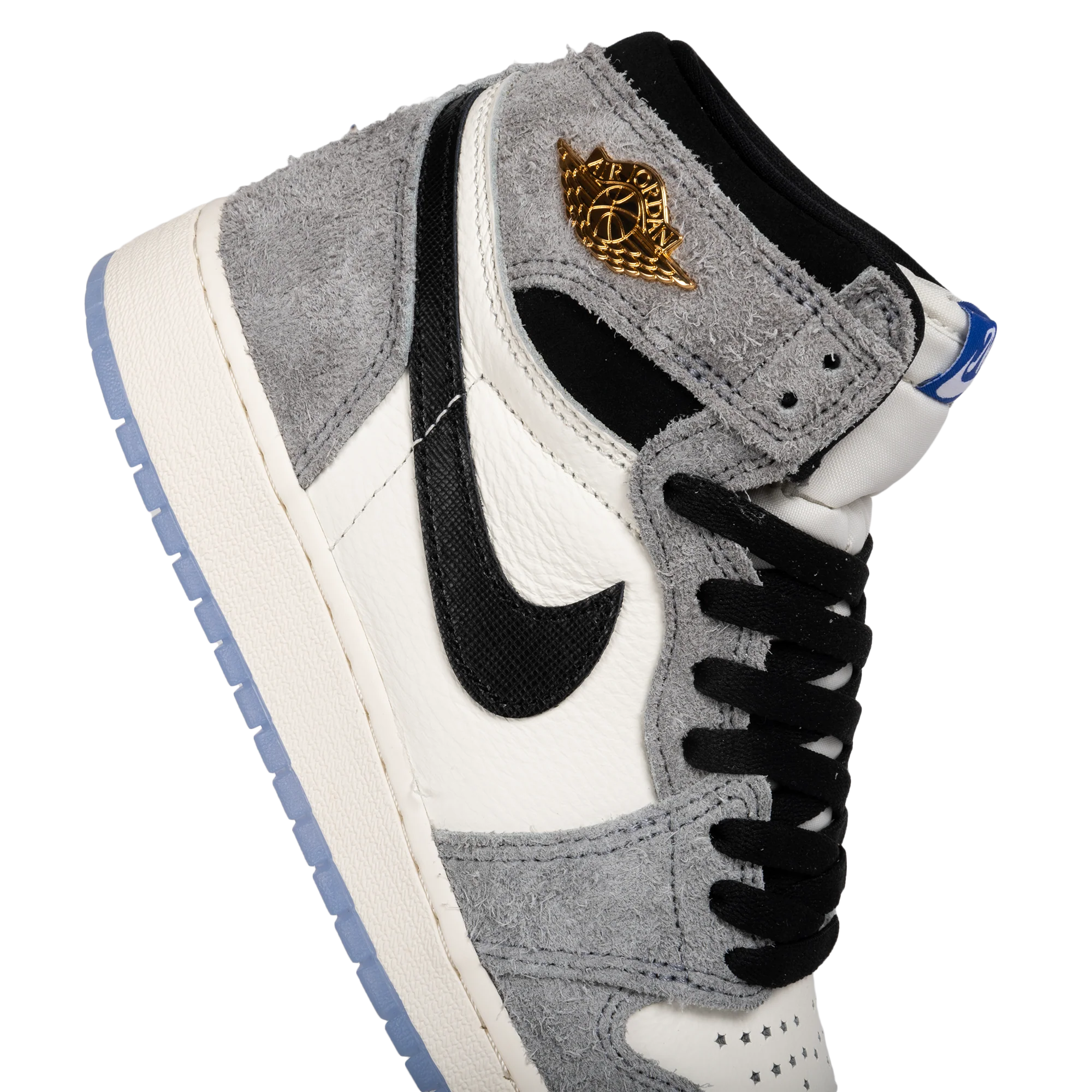 Nike Air Jordan 1 High OG (GS) Cool Grey/Black/Game Royal FD1437-003 - Image 3