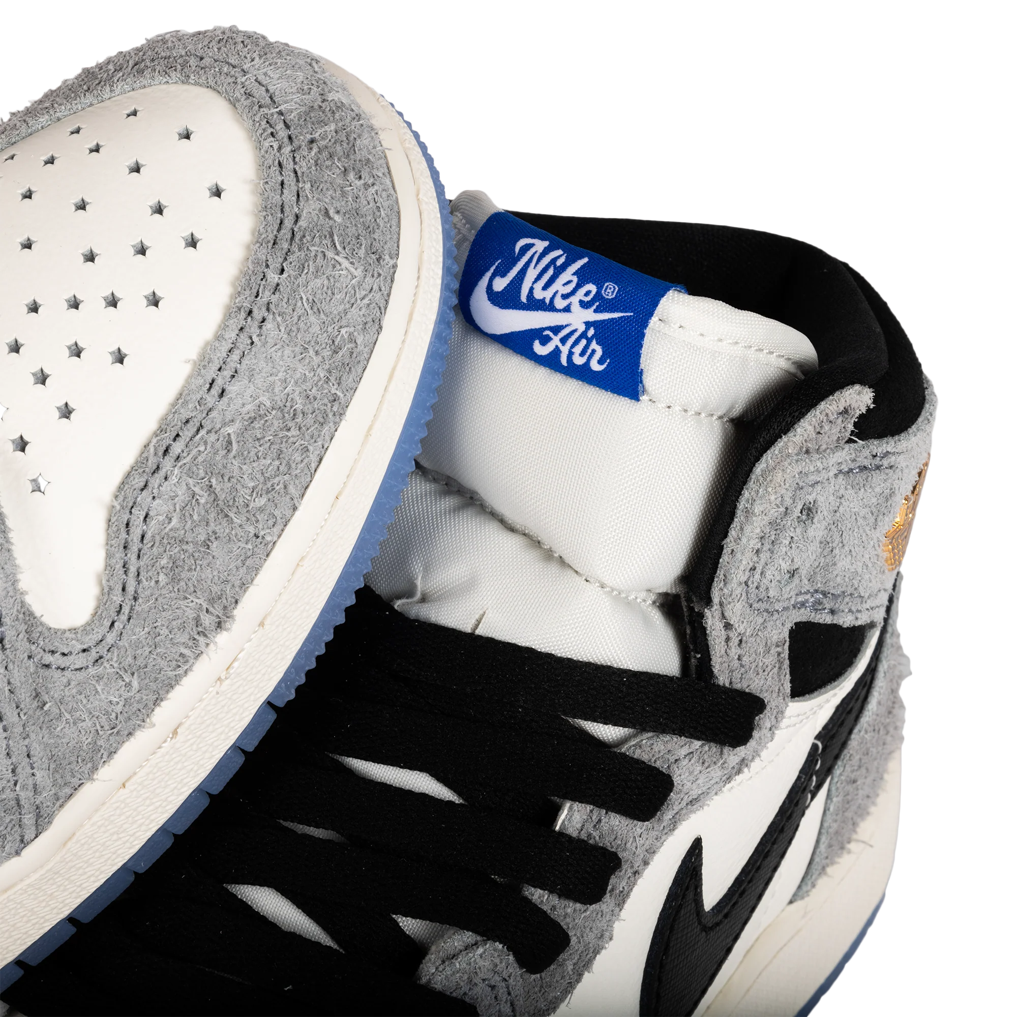 Nike Air Jordan 1 High OG (GS) Cool Grey/Black/Game Royal FD1437-003 - Image 5