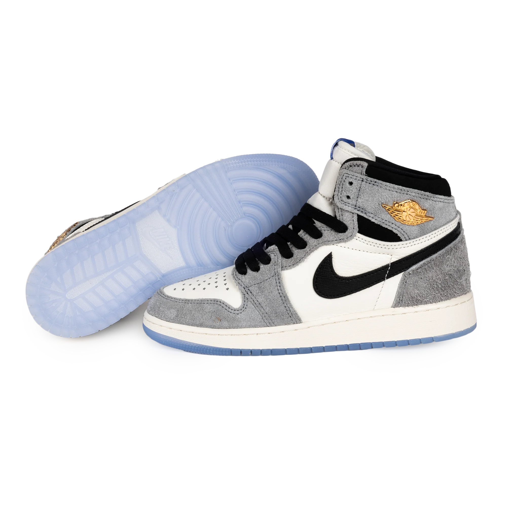 Nike Air Jordan 1 High OG (GS) Cool Grey/Black/Game Royal FD1437-003 - Image 6