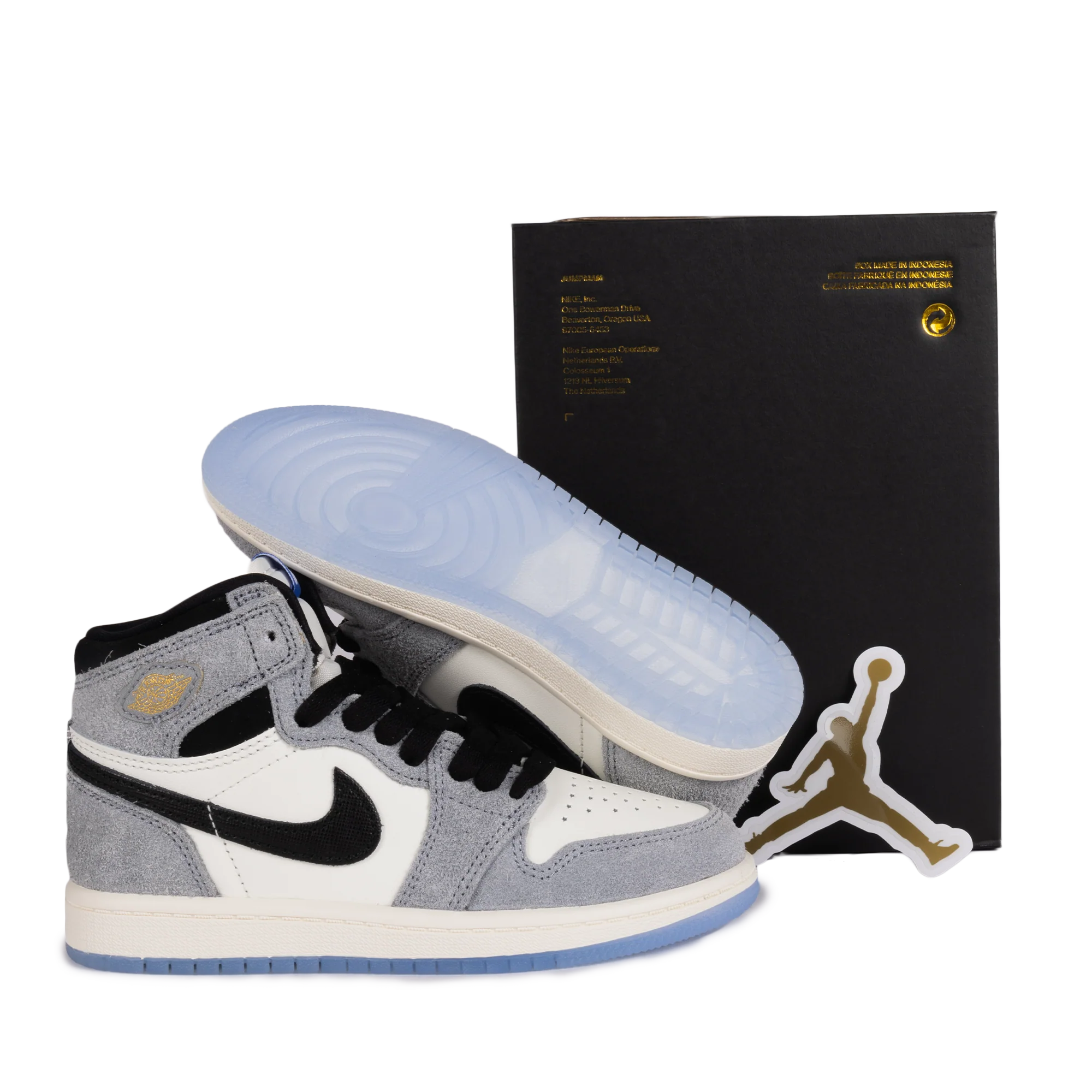 Nike Jordan 1 Retro High OG (PS) Cool Grey/Black/Sail/Game Royal FD1412-003 - Image 5