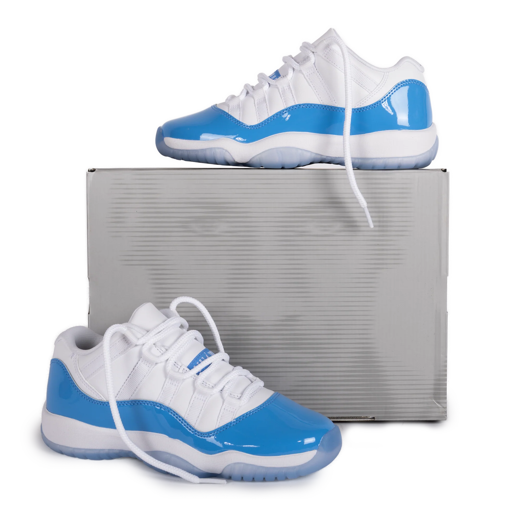 Nike Air Jordan 11 Retro Low "University Blue" (GS) White/University Blue/Black FV5121-100 - Image 7